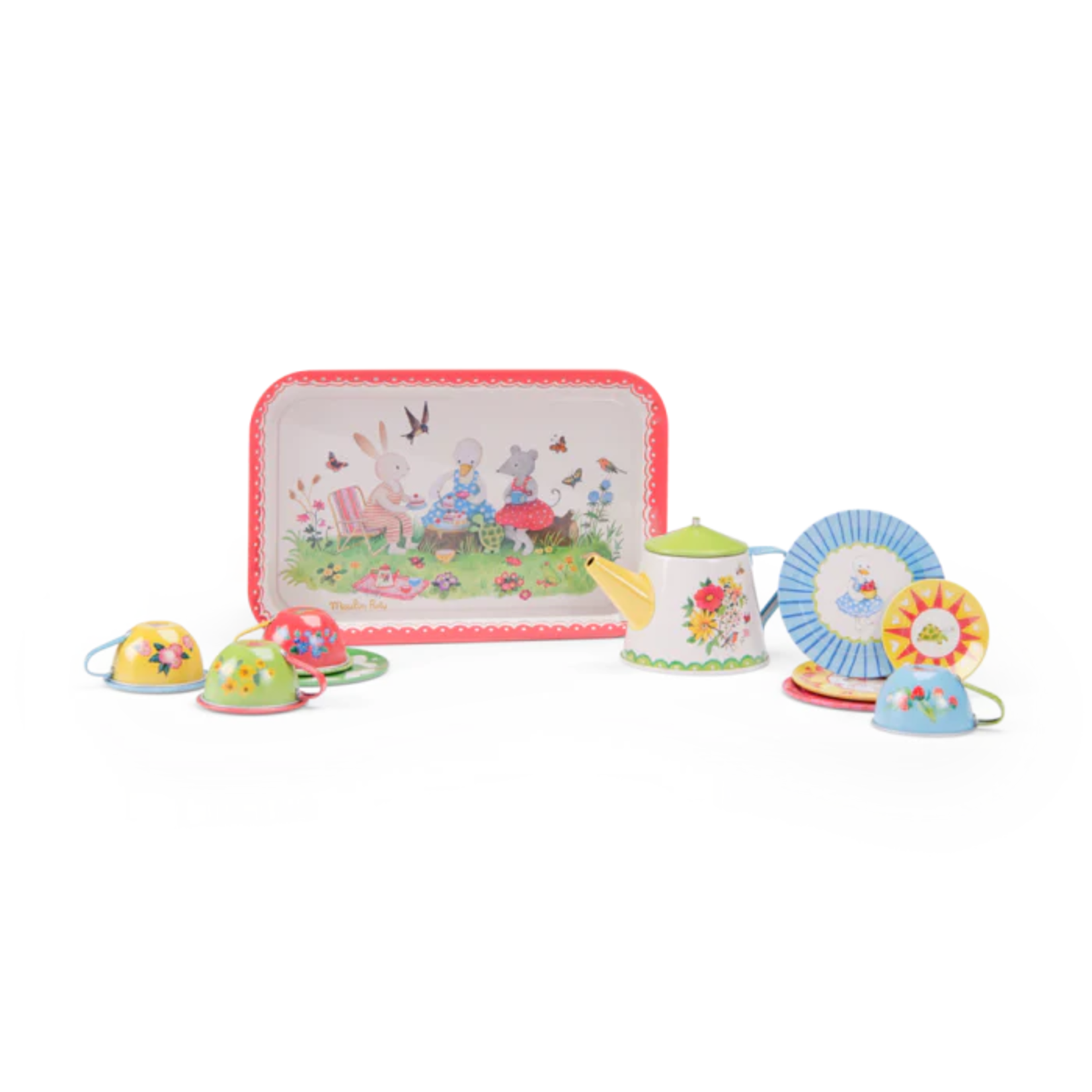 Speedy Monkey Metal Tea Set- The Big Family