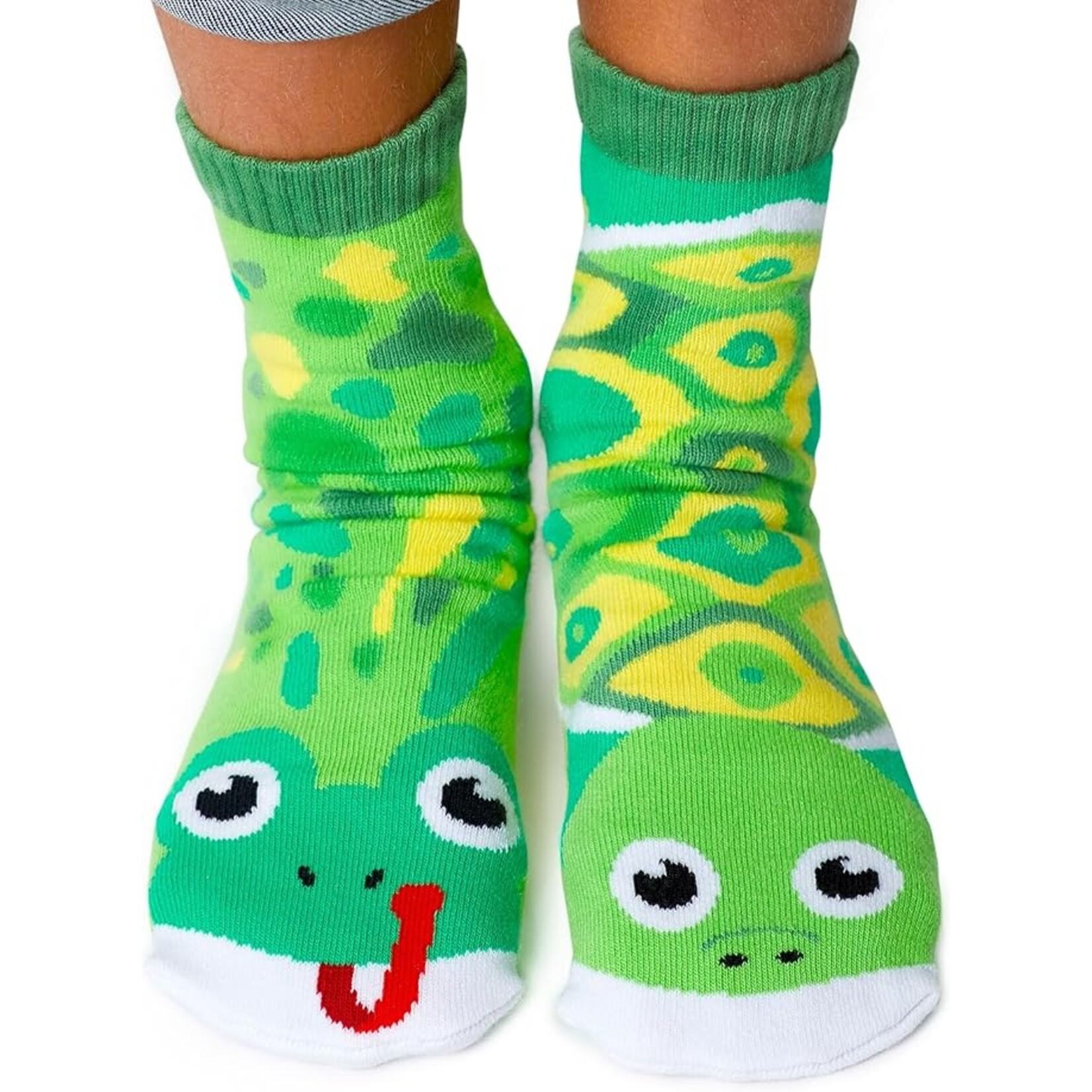 Pal Socks Frog & Turtle Mismatched Non-Slip Socks (Kids Small)