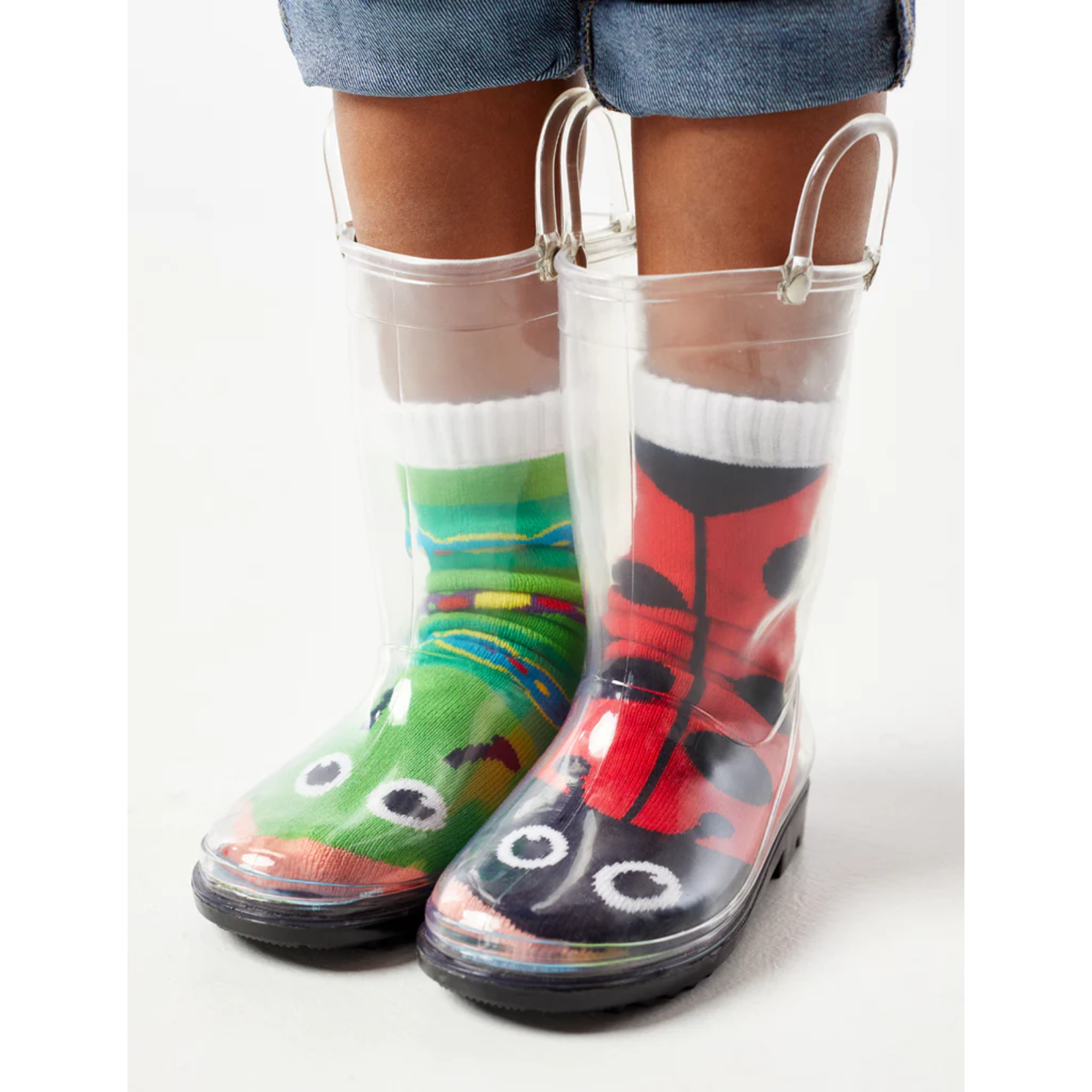 Pal Socks PEEK-A-BOOTS! See-Thru Rain Boots for Kids (2/3)