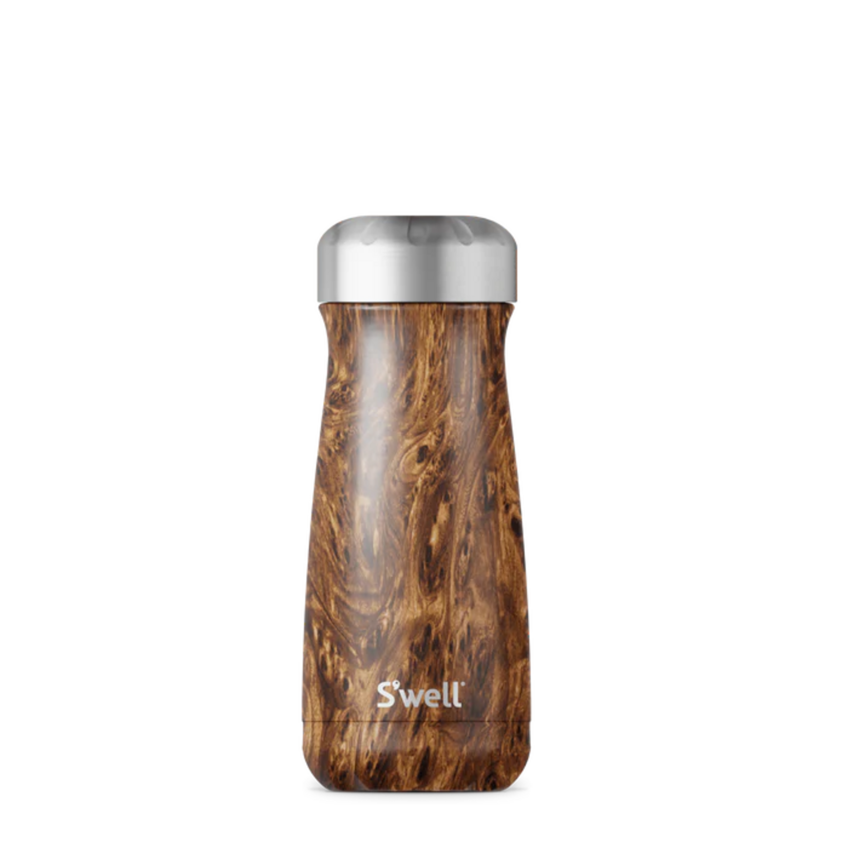 Swell 16oz Stainless Steel Teakwood Traveler