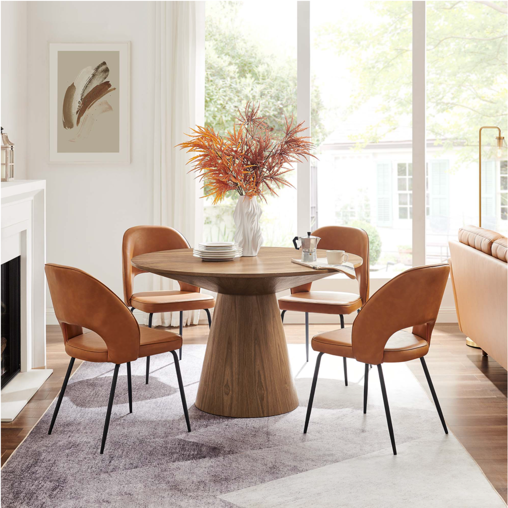 Provision Dining Table 47" Walnut Finish