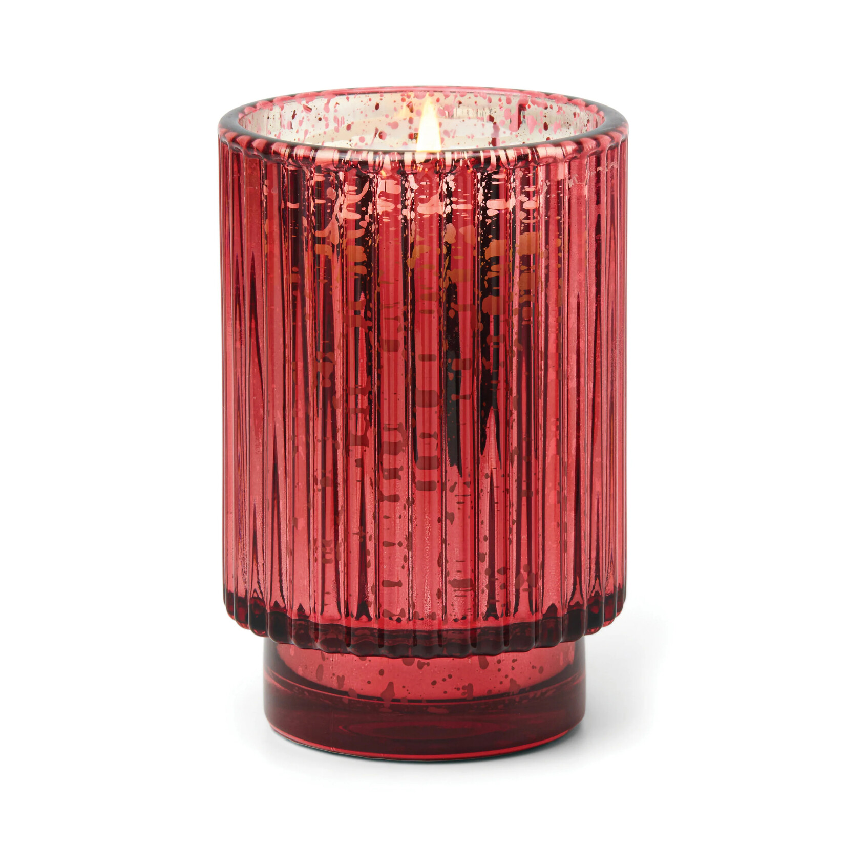 Paddywax Winter Berry 12oz. Ribbed Mercury Glass Candle
