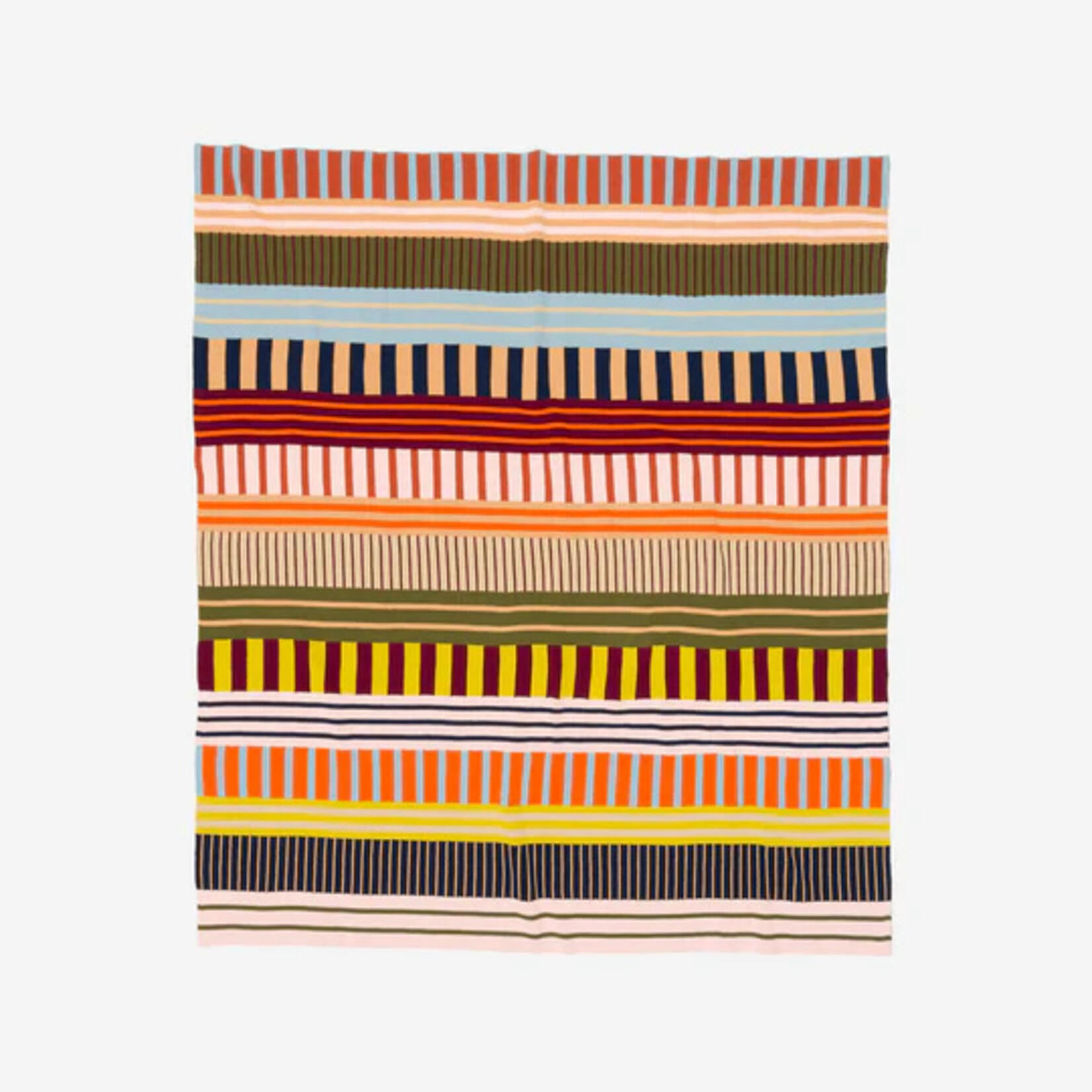 Verloop Patchwork Stripe Throw- Desert