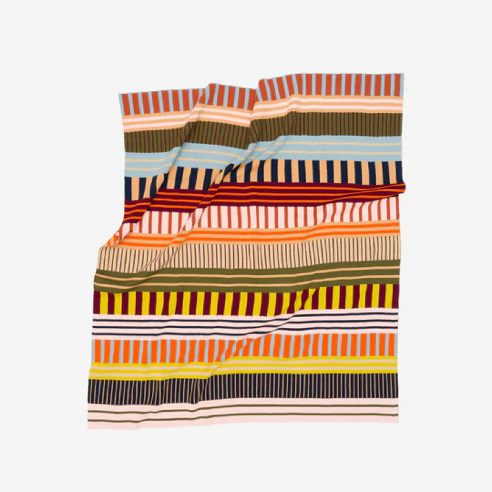 Verloop Patchwork Stripe Throw- Desert