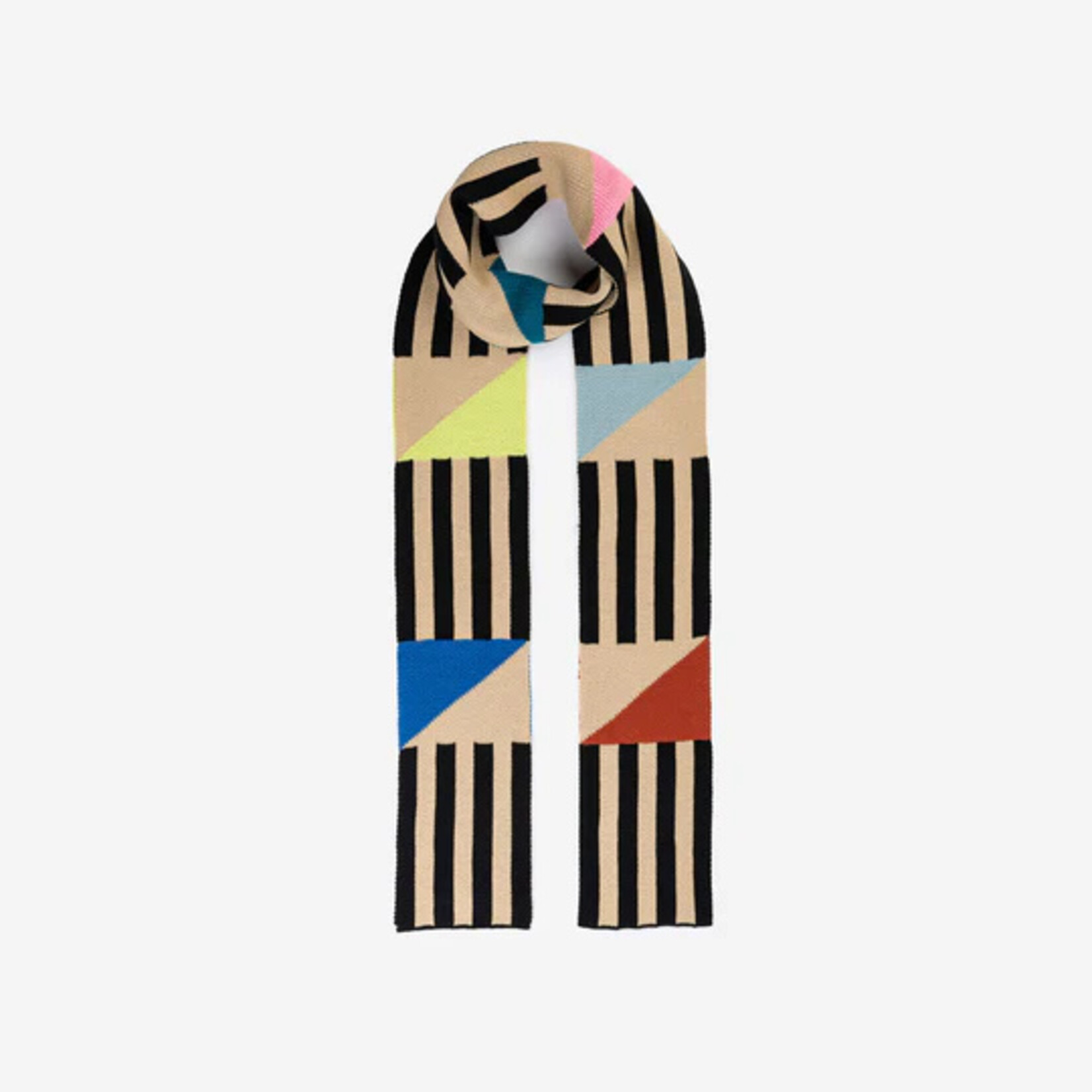 Verloop Sailboat Skinny Scarf- Black