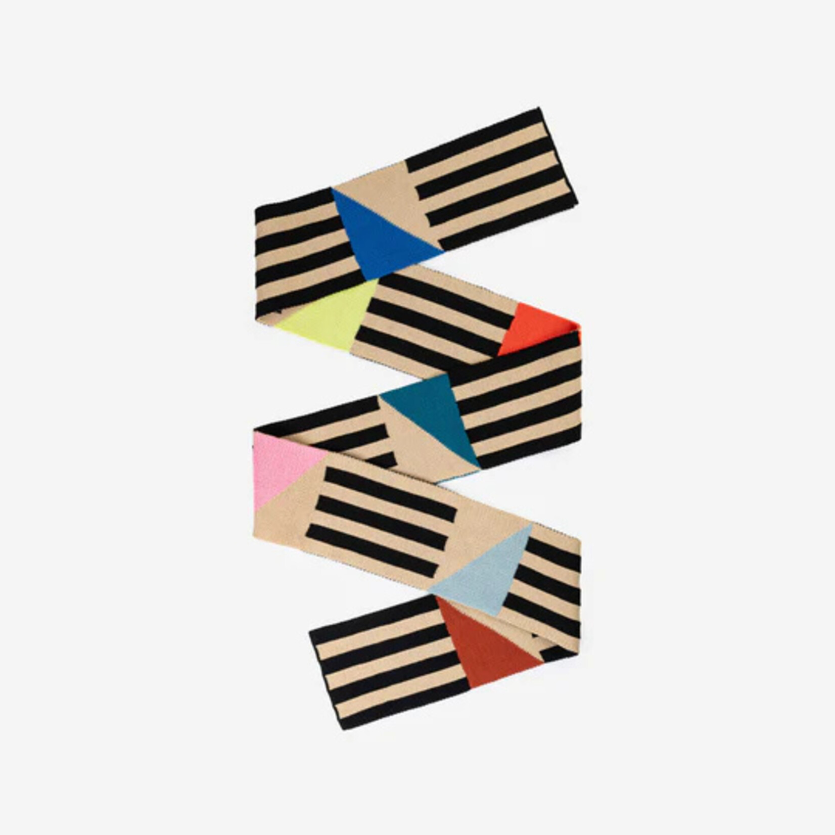 Verloop Sailboat Skinny Scarf- Black