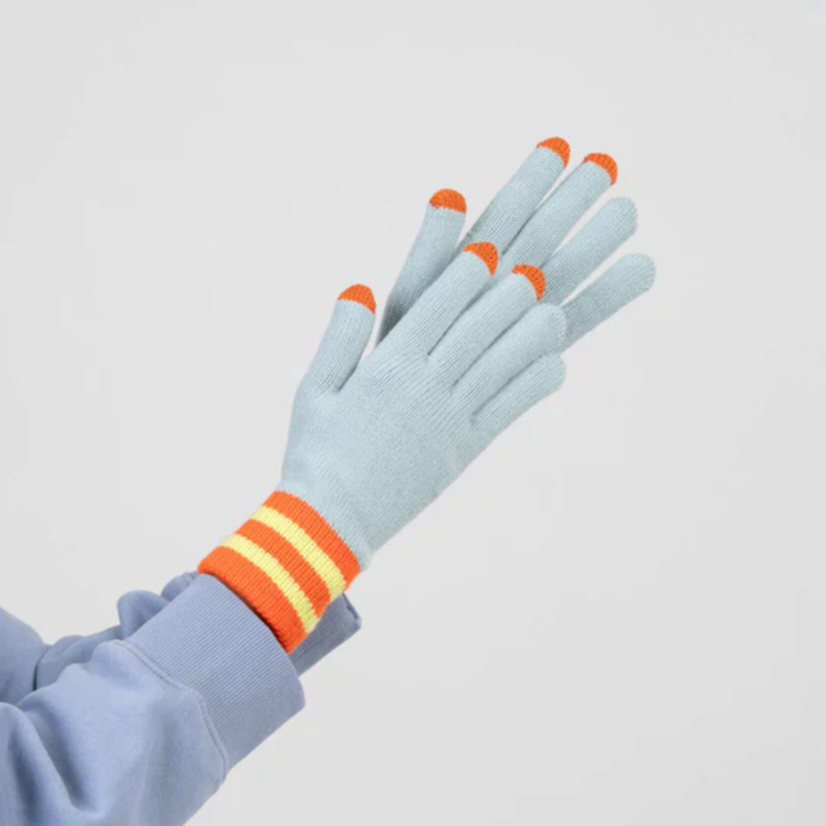 Verloop Sport Cuff Touchscreen Gloves- Stone Blue