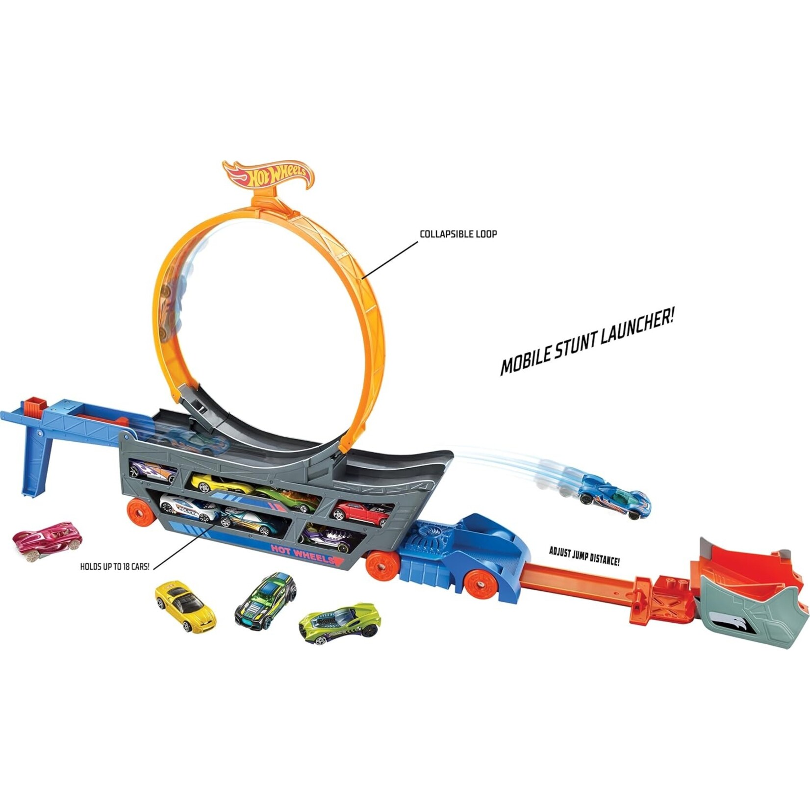 Variety Distributors Hot Wheels Stunt N Go Transporter Track Playset