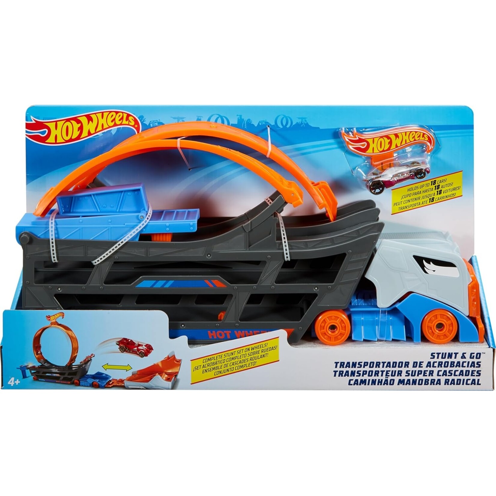 Variety Distributors Hot Wheels Stunt N Go Transporter Track Playset