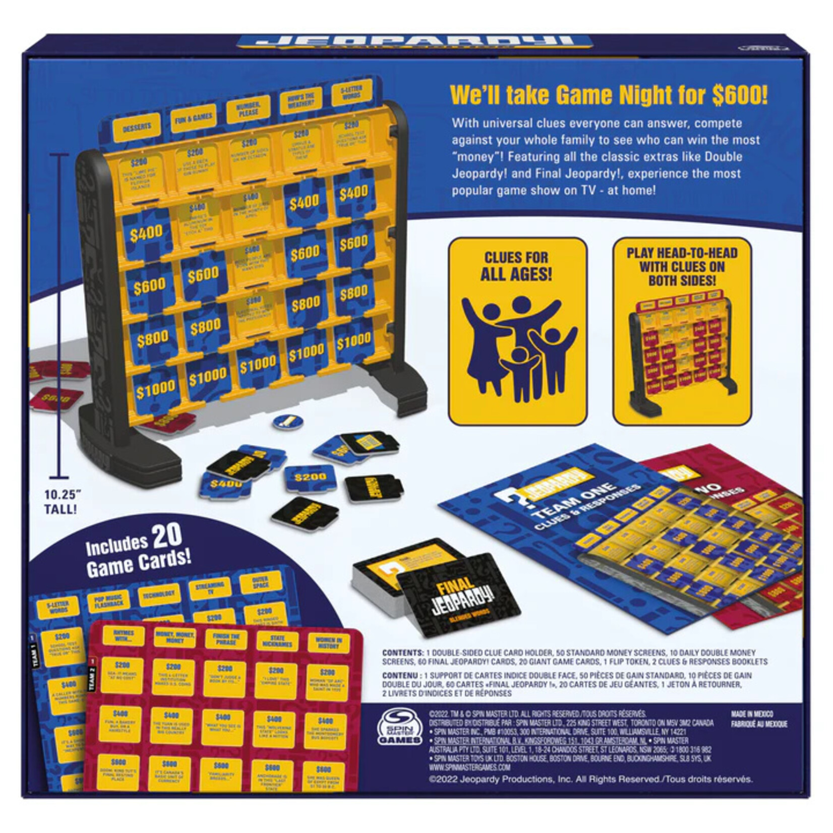 Variety Distributors Jeopardy! Family Edition Trivia Board Game