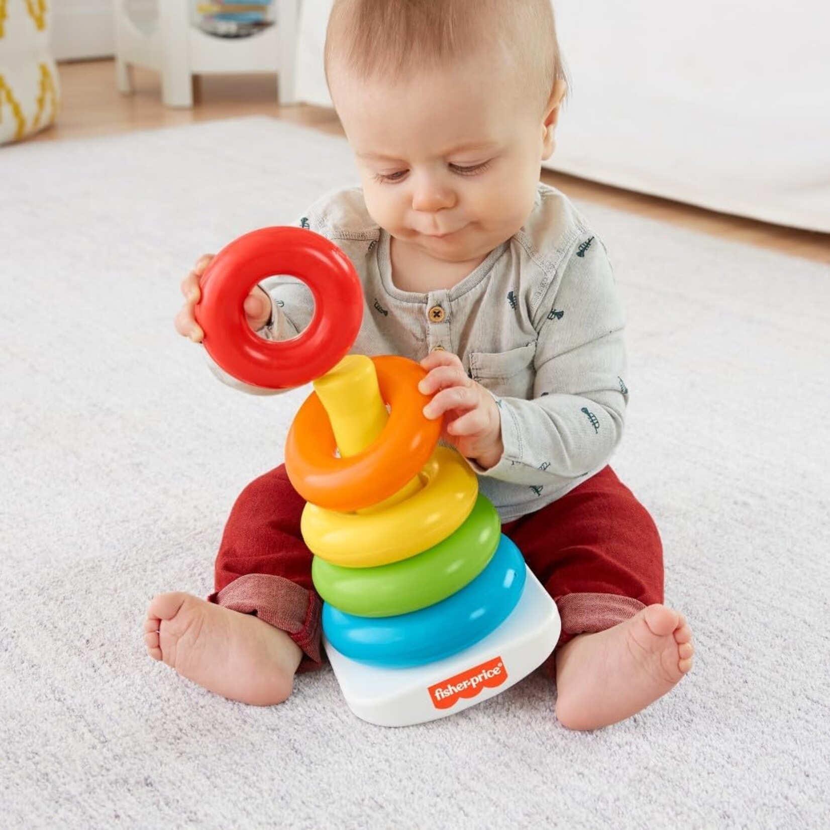 Variety Distributors Fisher Price Rock-a-Stack Sleeve Infant Toy