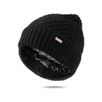 DM Merchandising Satin Lined Beanie- Black