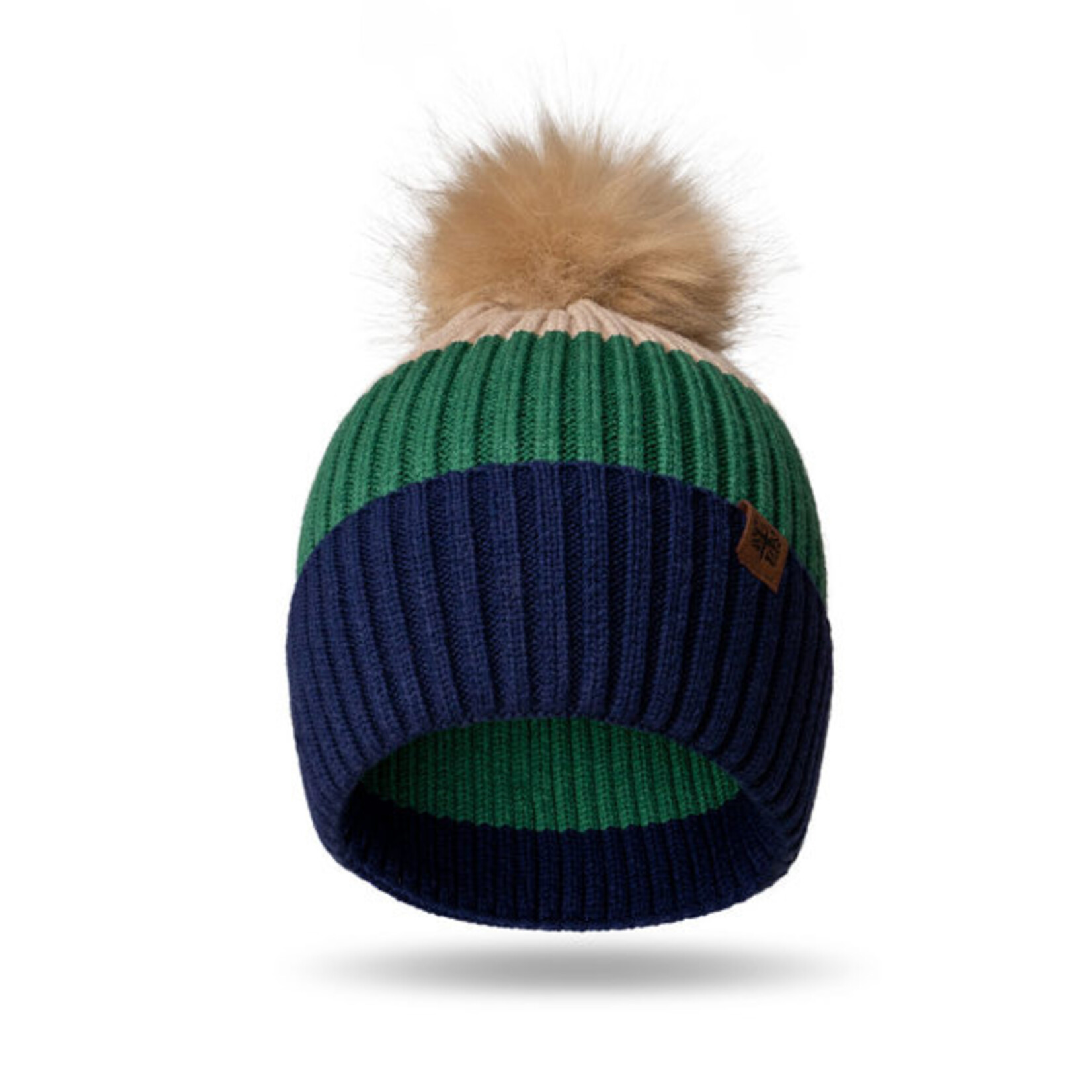 DM Merchandising Kid's Knit Pom Hat- Tan