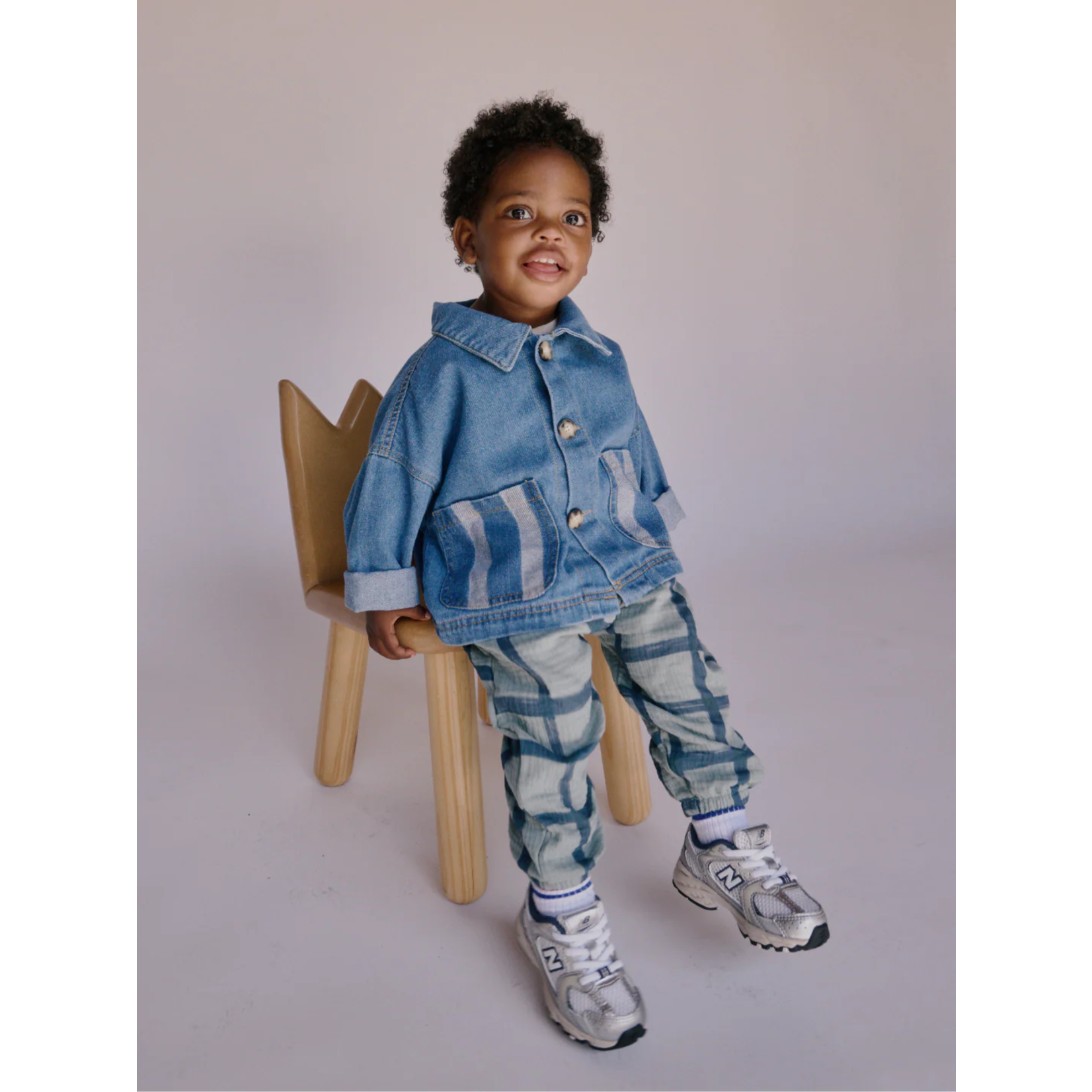Milk Teeth Stripe Pocket Chore Coat