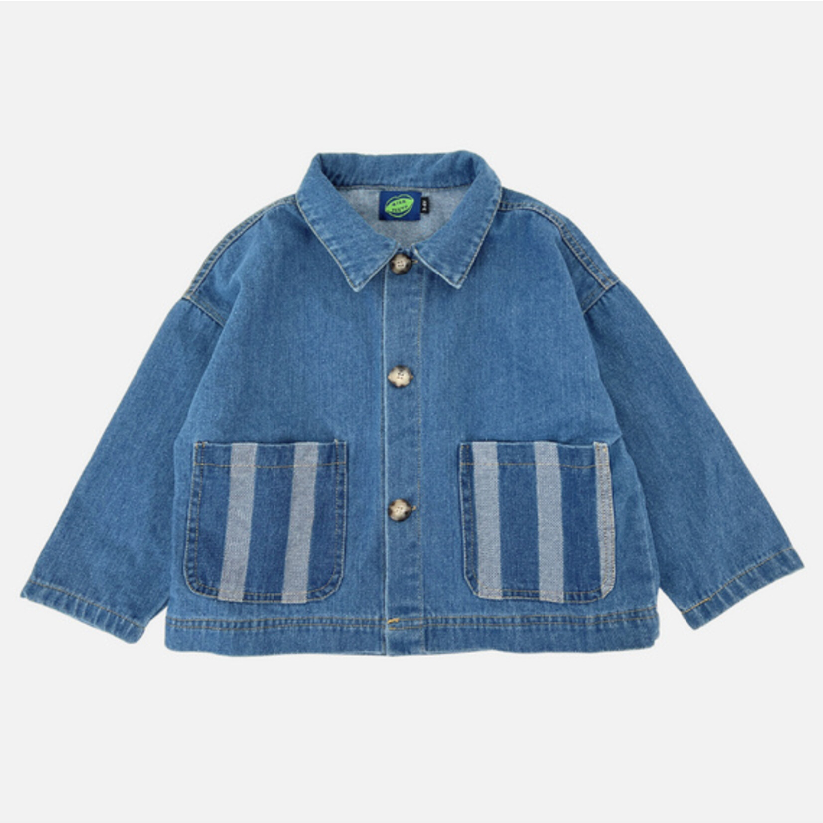 Milk Teeth Stripe Pocket Chore Coat