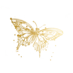 Gold Flit Tattoo Pair