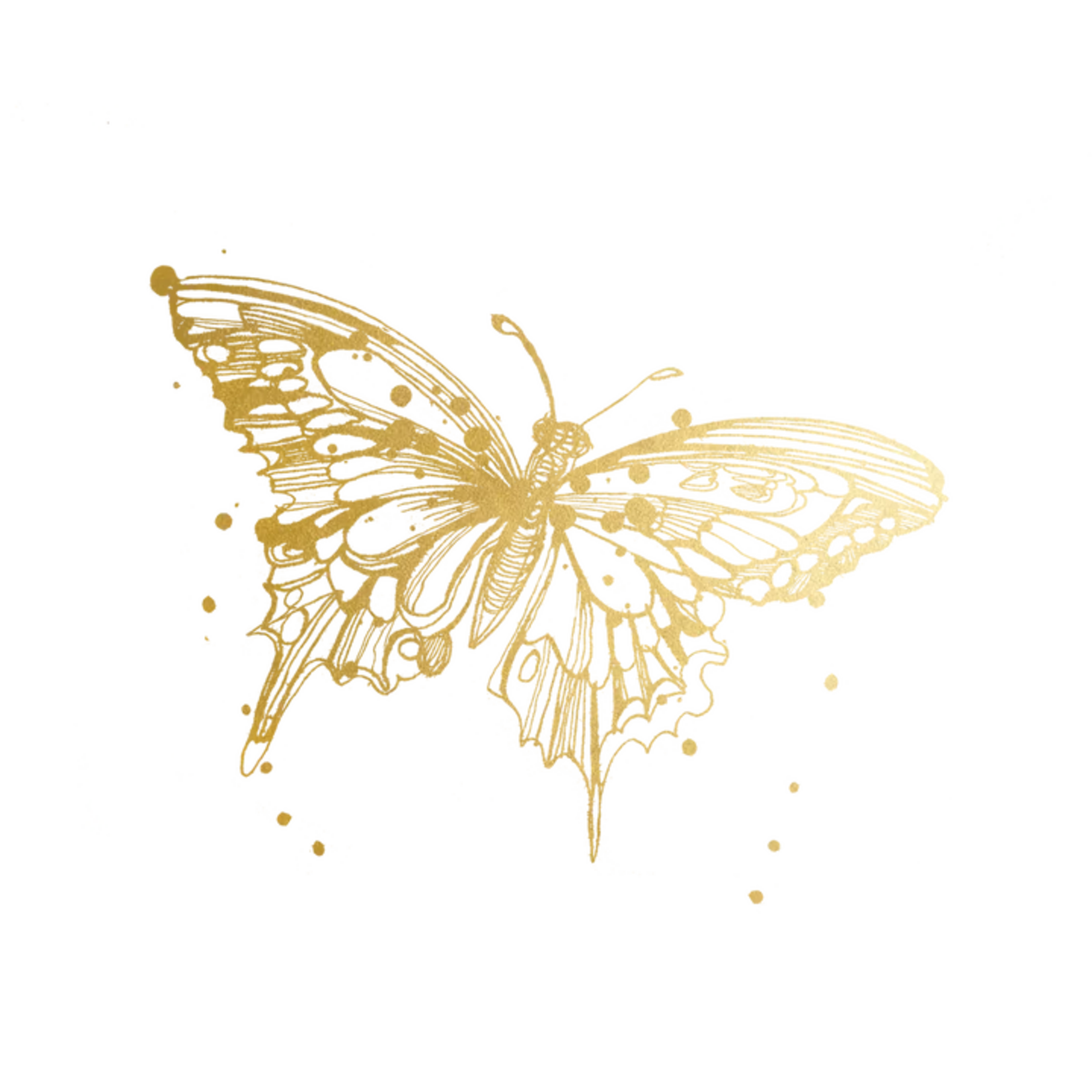 Gold Flit Tattoo Pair