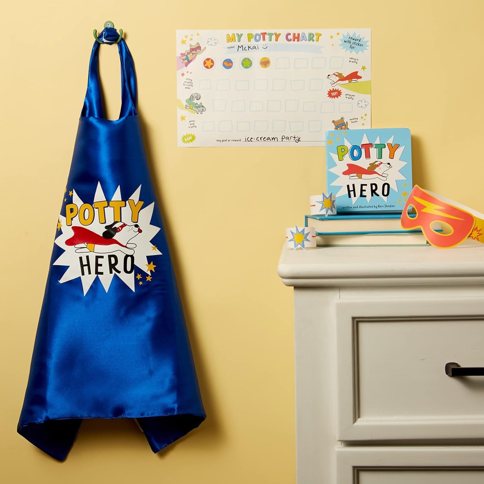 CR Gibson/ The GWC Potty Hero Cape Set