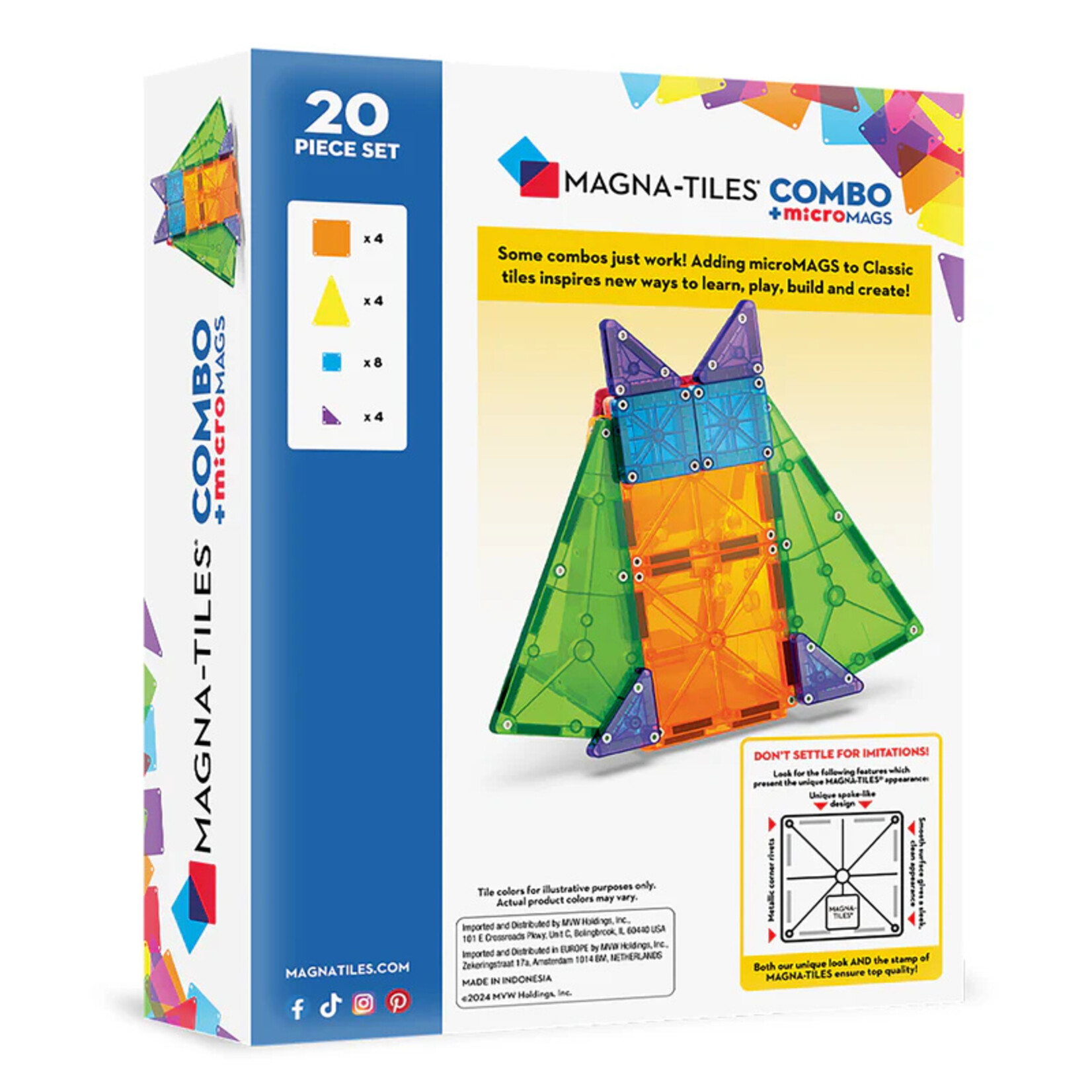 Magna-Tiles Magna-Tiles Combo 20 Piece Set