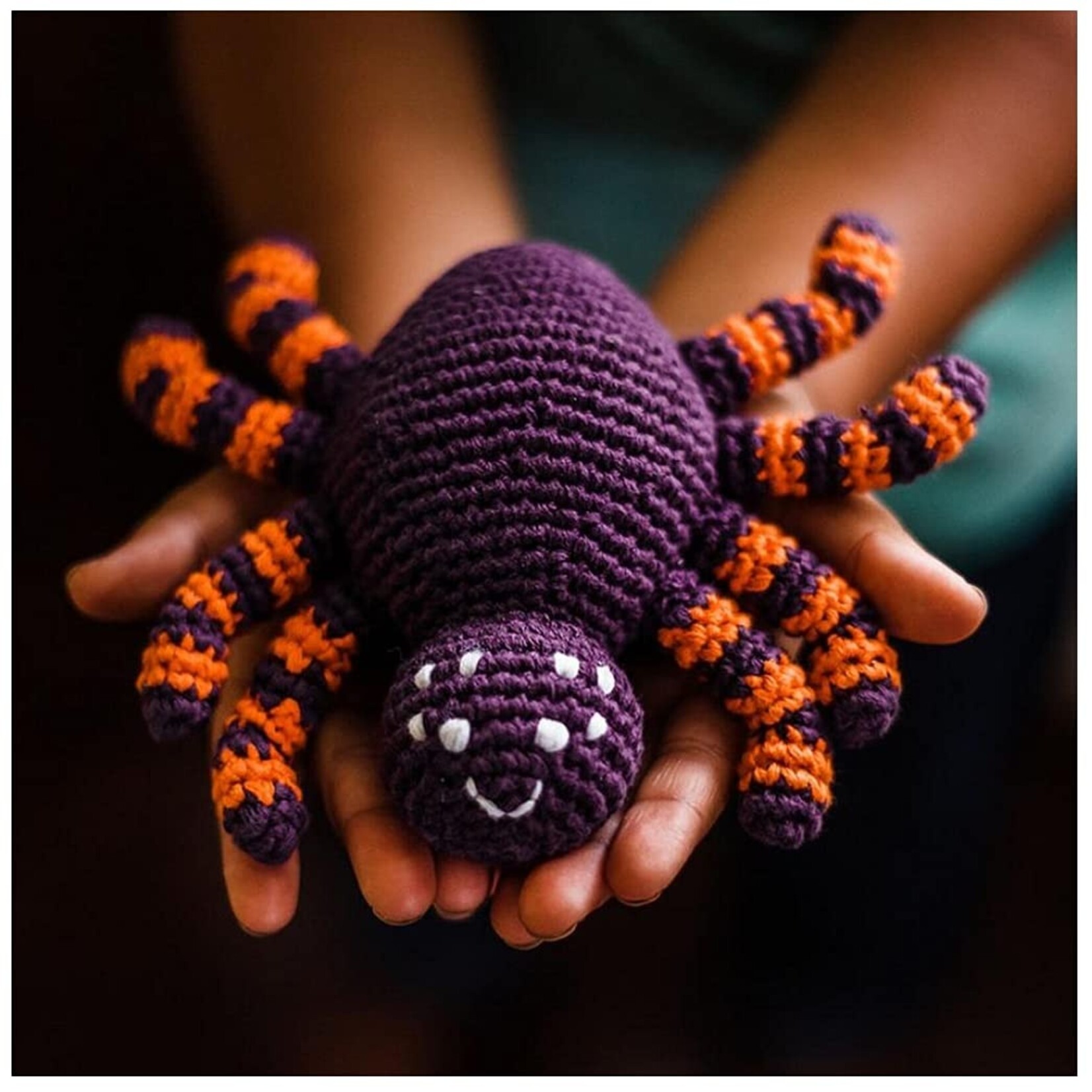 Pebble Purple Spider Rattle