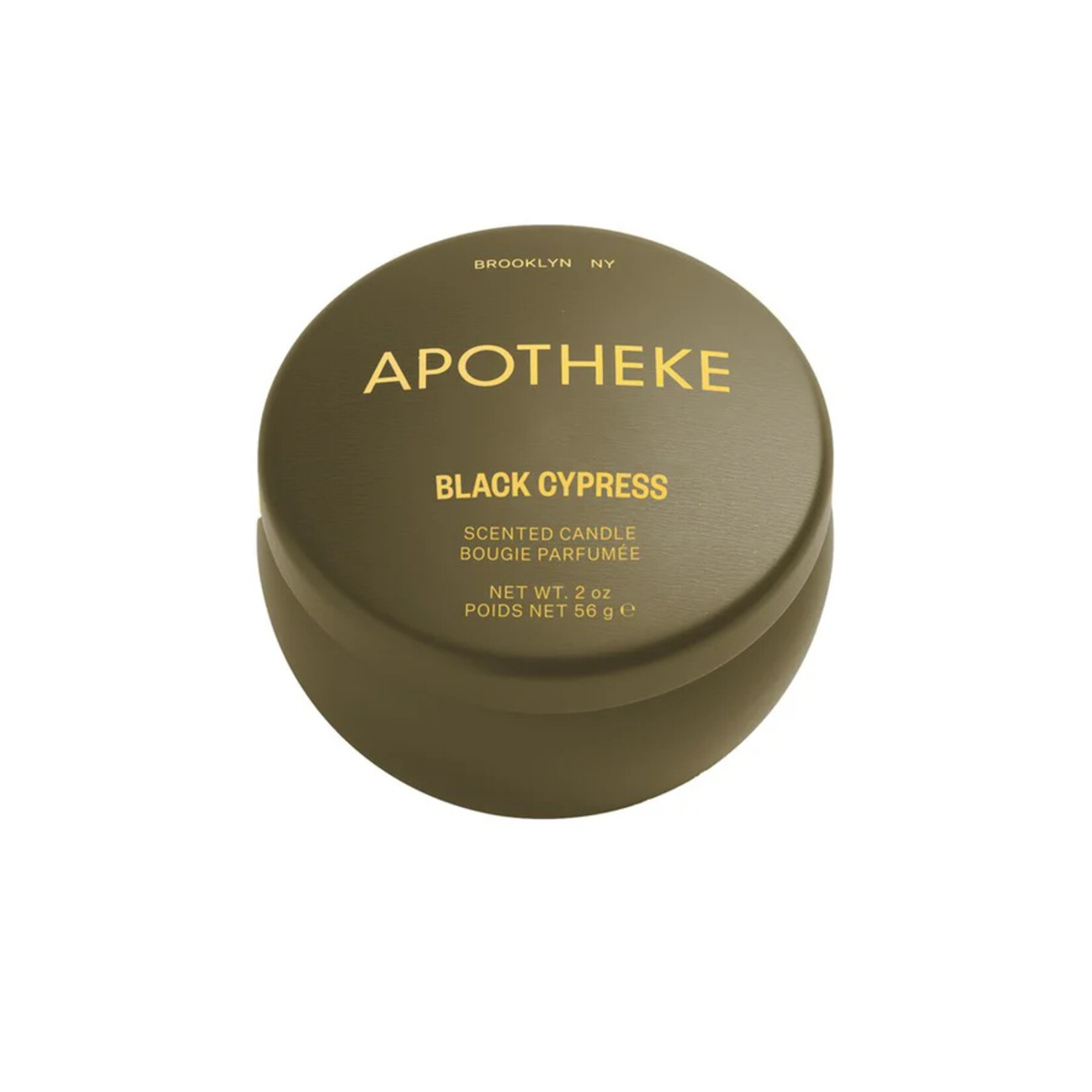 Apotheke Black Cypress Tin Candle