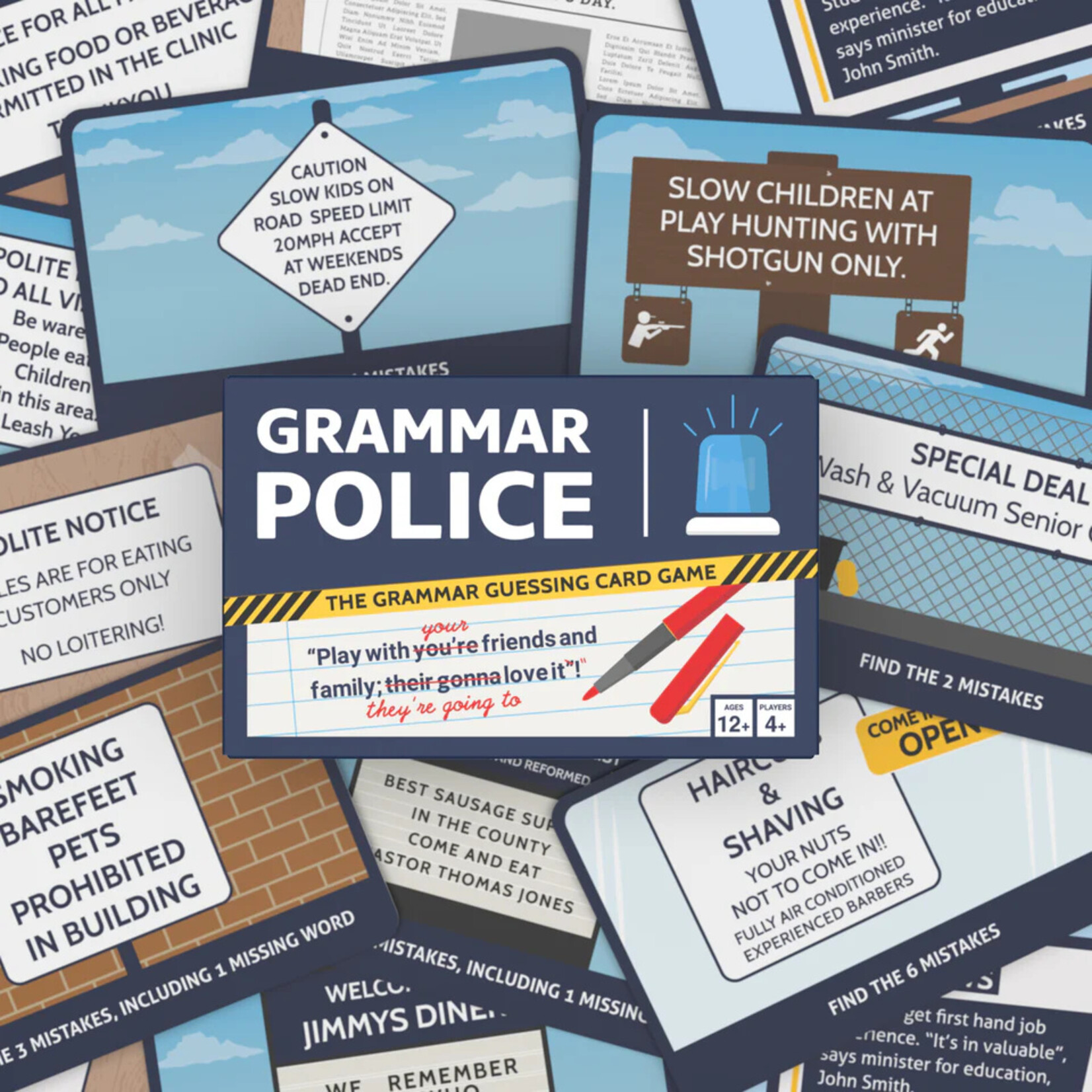 Bubblegum Stuff Grammar Police Card Game