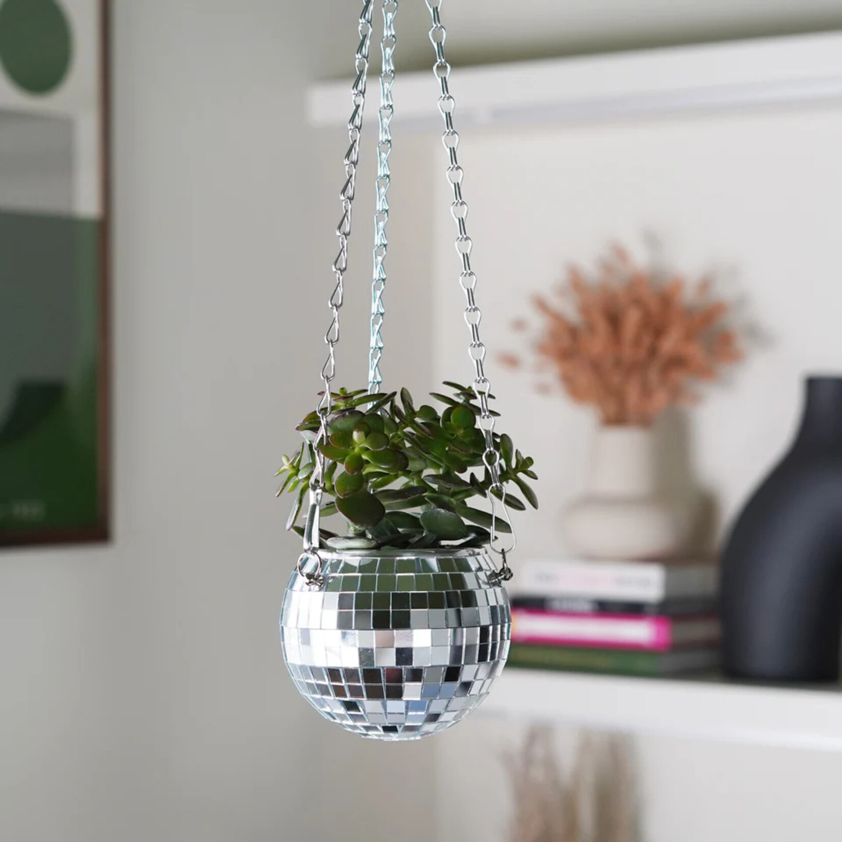 Bubblegum Stuff Disco Ball Hanging Planter (4in)