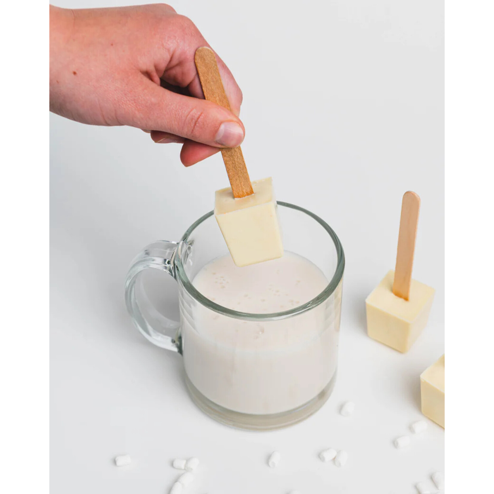 Cocoa Bombs White Chocolate Hot Cocoa Stick