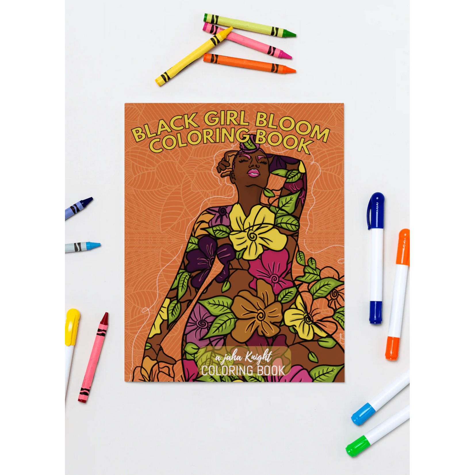 Dakari Moon Black Girl Bloom Thick Coloring Book