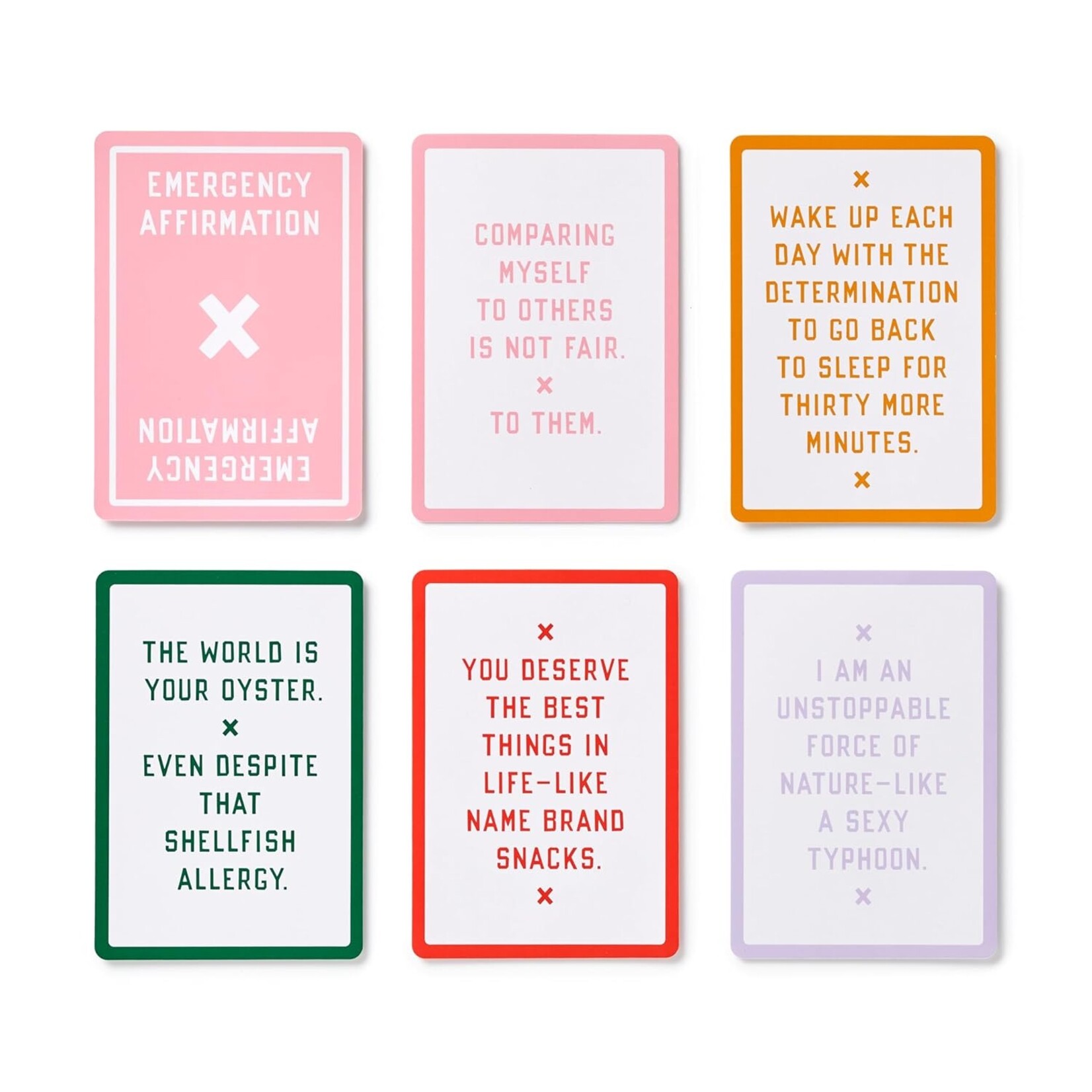Chronicle Books Card Deck Emergency Affirmations for Exceptionally Stupid Days