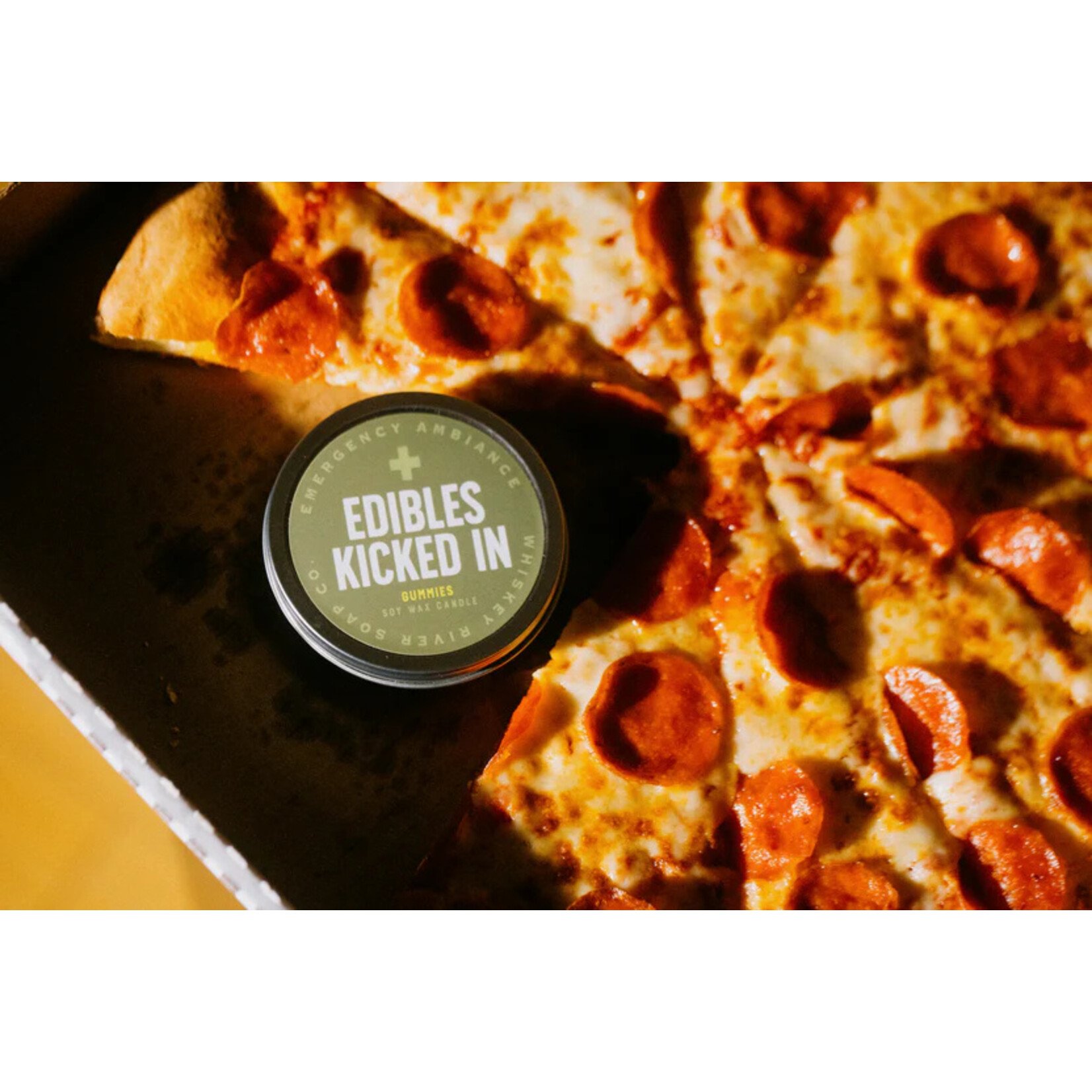 Whiskey River Soap Co. Edibles Kicked in Emergency Ambiance Tin