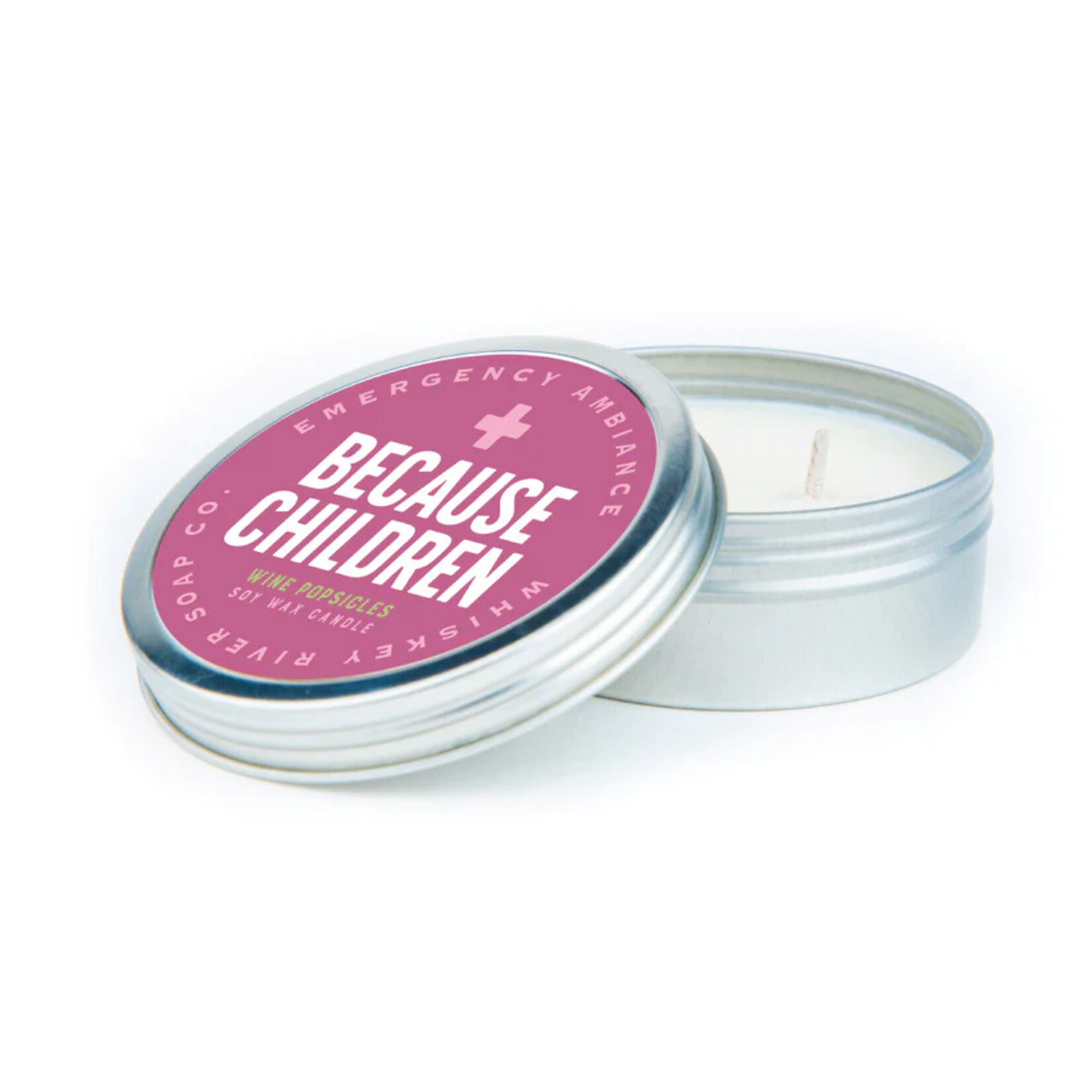 Whiskey River Soap Co. Because Children Emergency Ambiance Tin