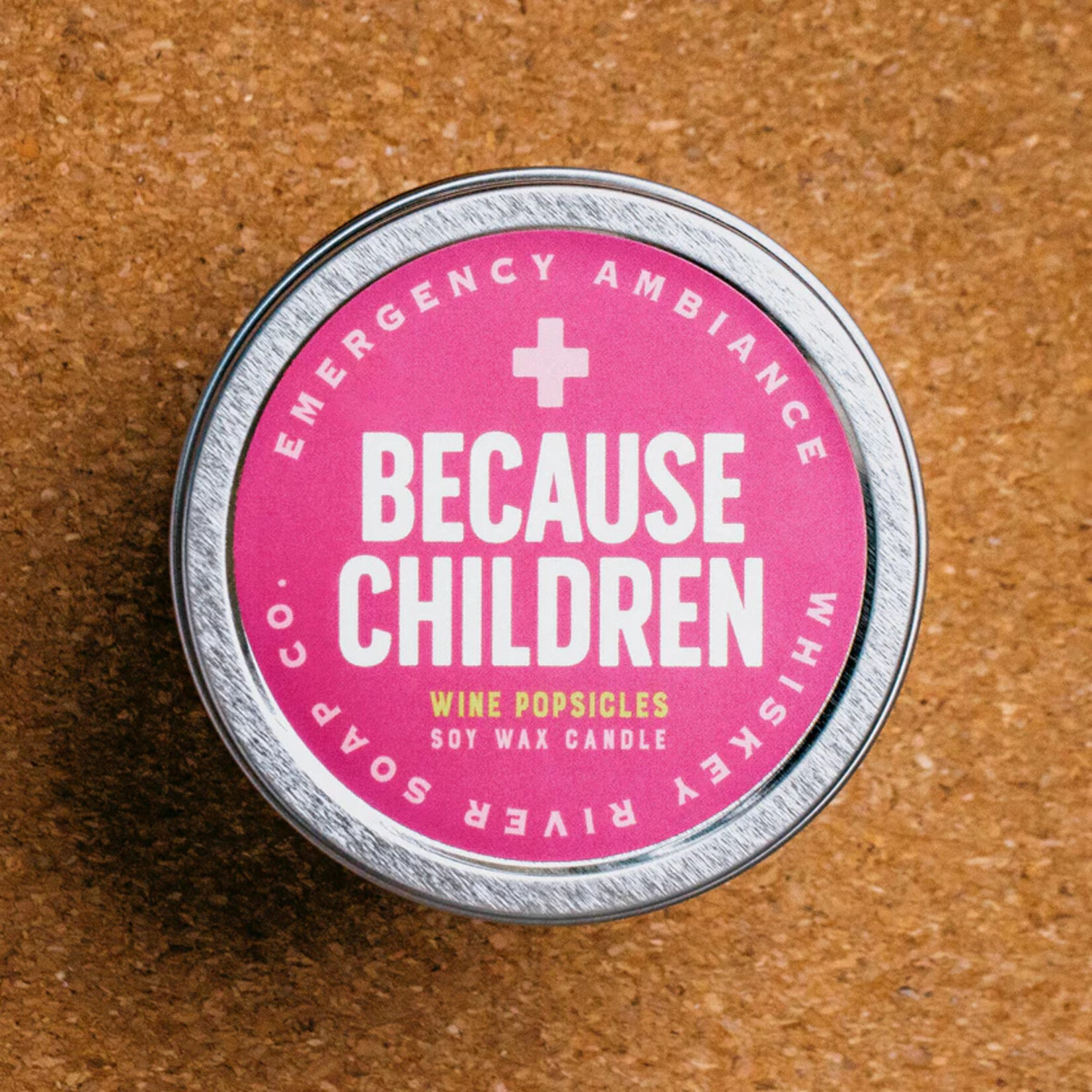 Whiskey River Soap Co. Because Children Emergency Ambiance Tin