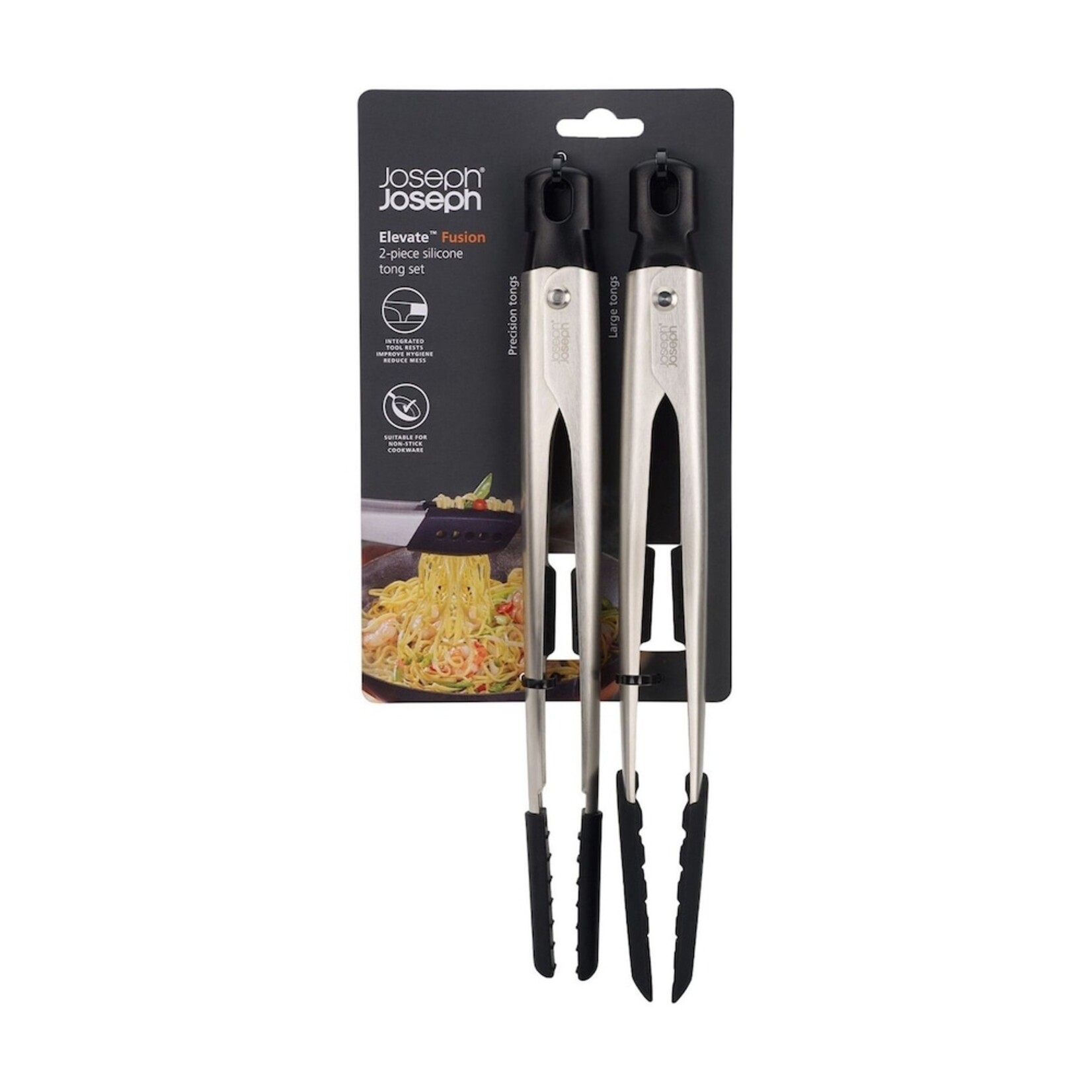 Elevate Fusion 2Pc Silicone Tong Set