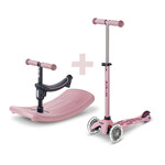 Micro Kickboard Micro Mini Rock & Go LED Scooter- Dusty Rose