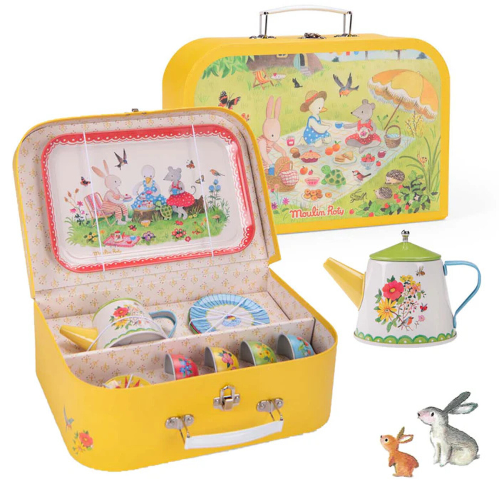 Speedy Monkey Metal Tea Set- The Big Family