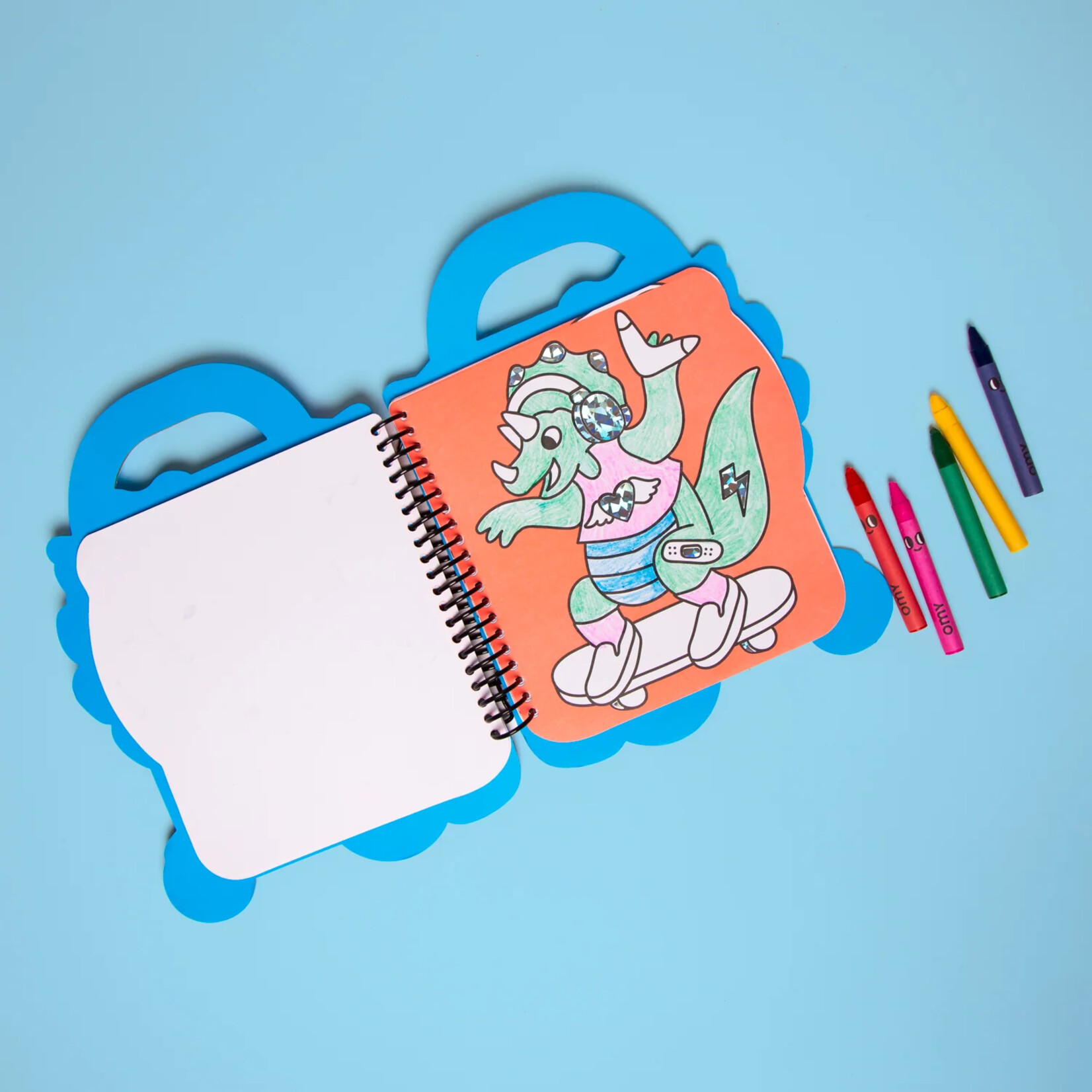 Super Coloring & Sticker Book- Dino