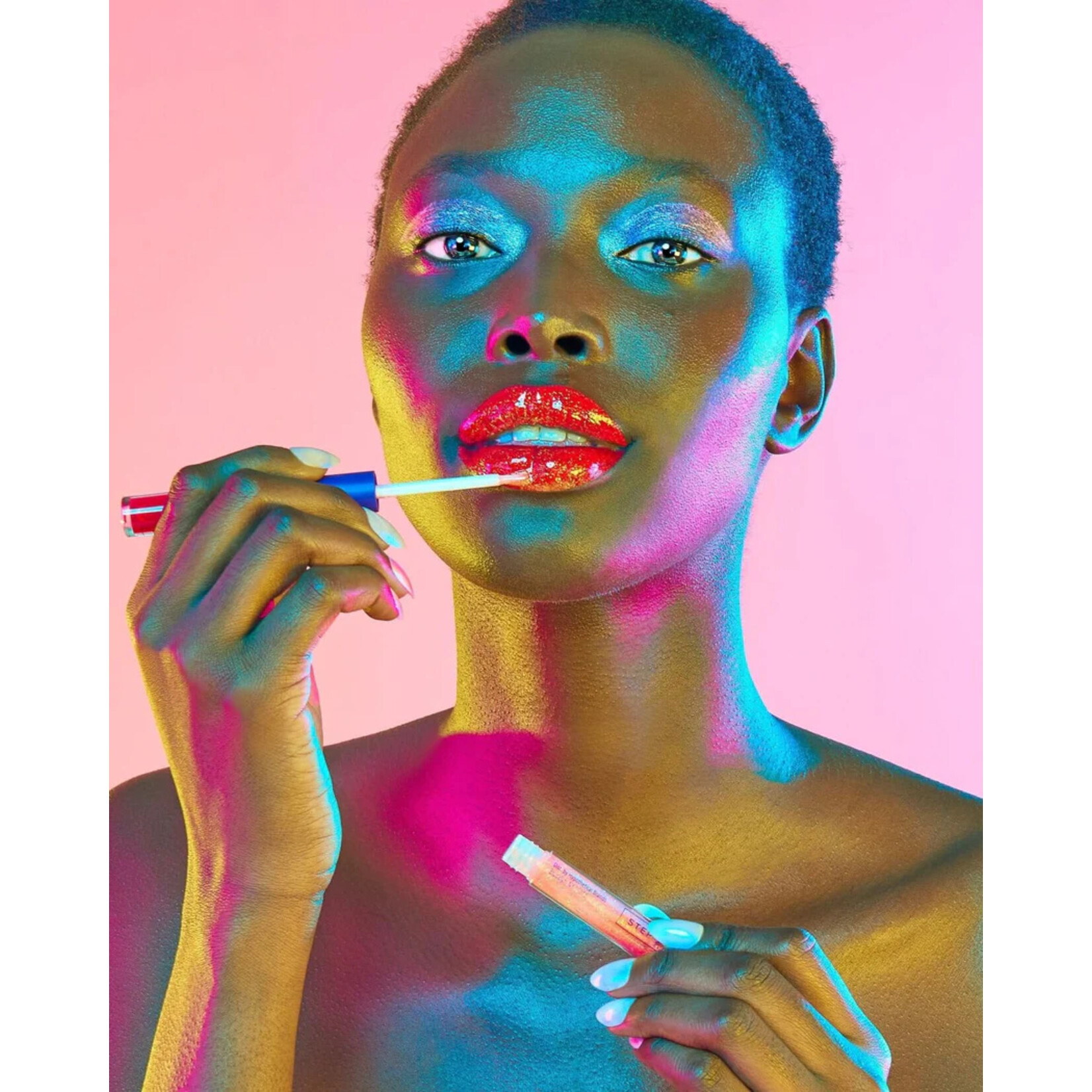 Unicorn Snot Quiet Riot Glitter Lip Duo- Clash (Red)