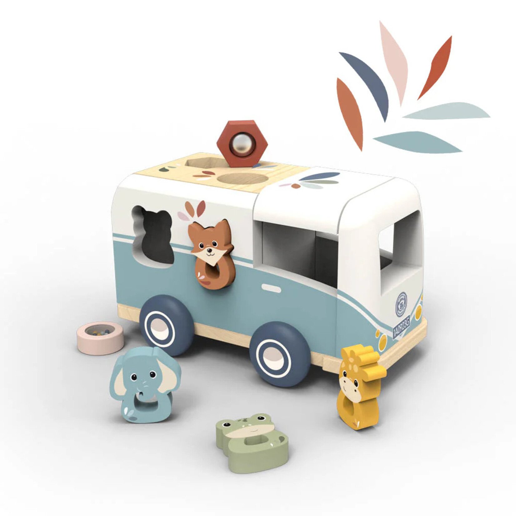 Speedy Monkey Wooden Van Shape Sorter
