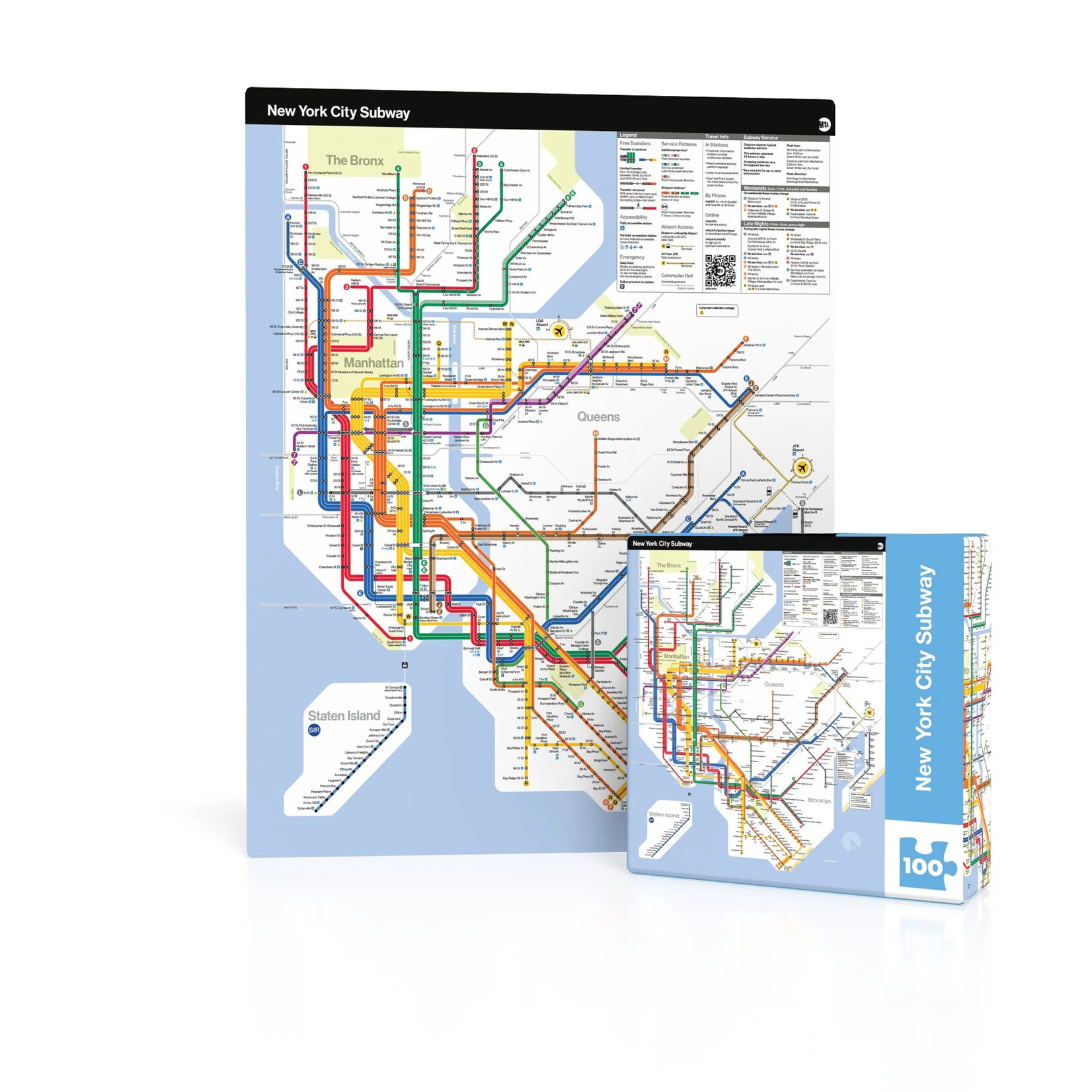 MTA Subway Map Mini 100pc Puzzle