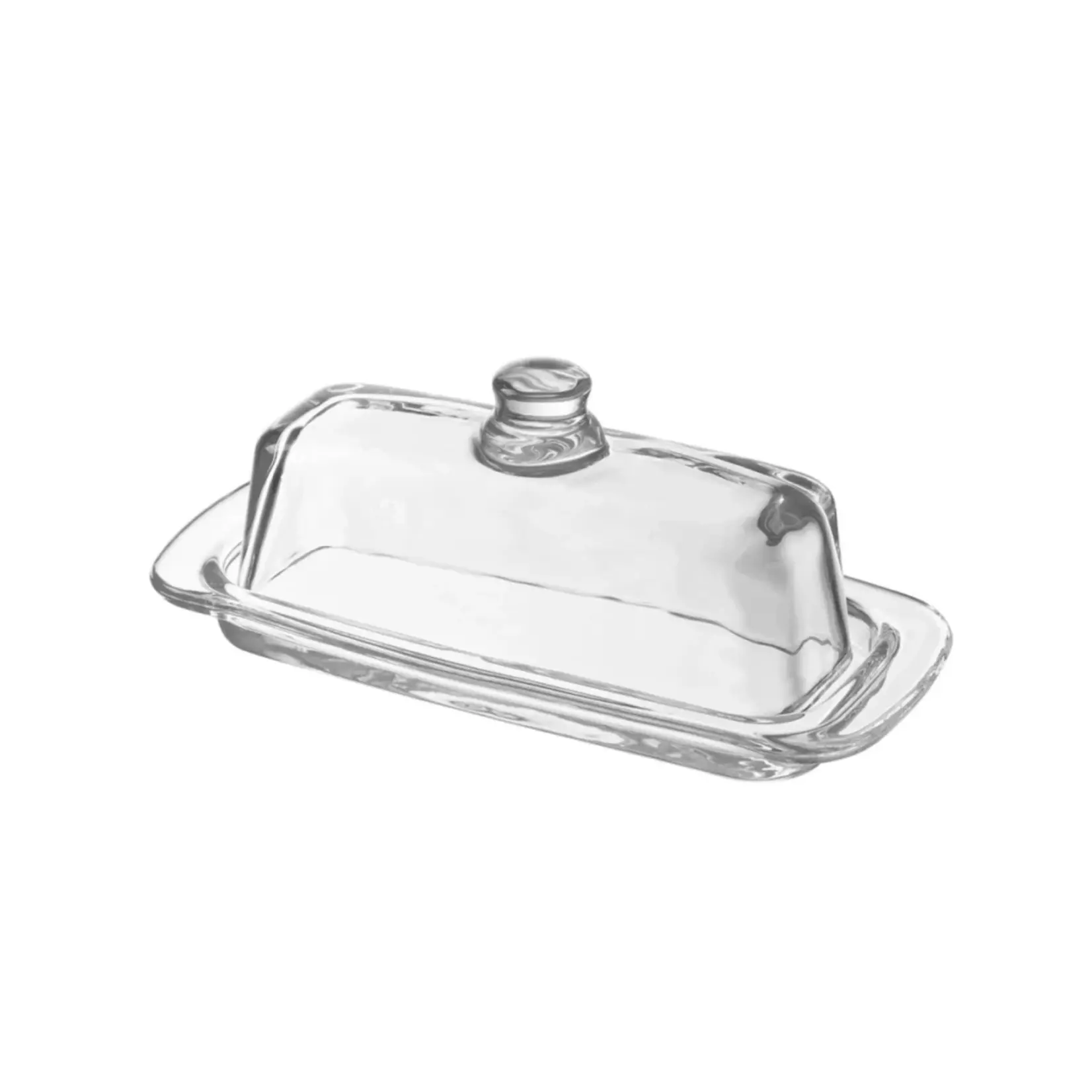 Glass Butter Dish w/ Lid
