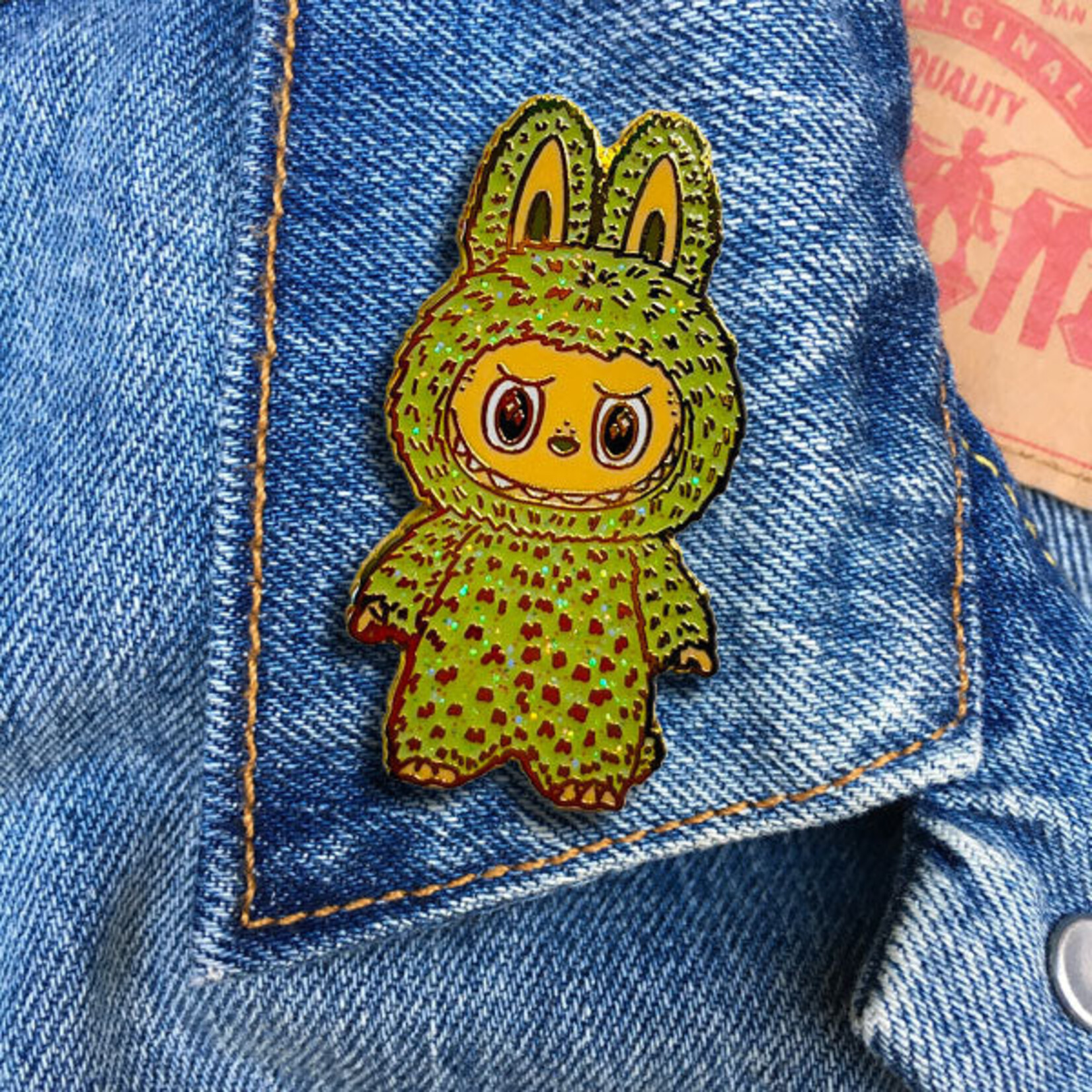 Labubu Green Grape Pin