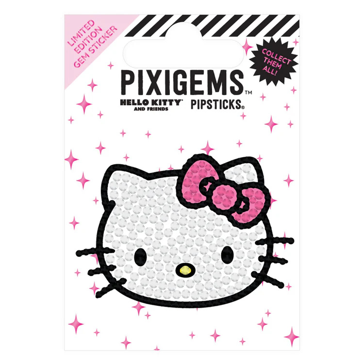 Hello Kitty Riots Hello Kitty Pixigem Sticker - Peace & Riot