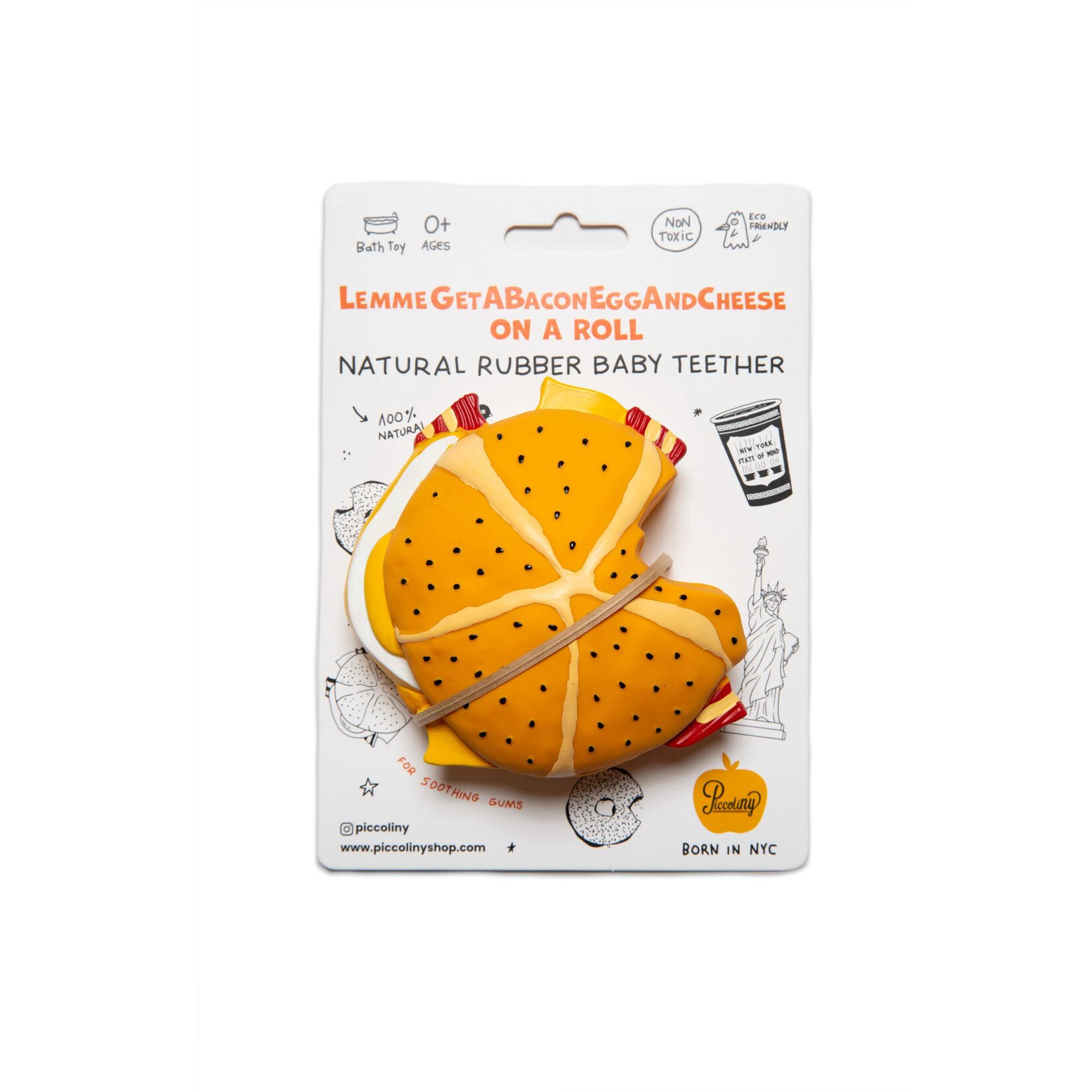 PiccoliNY LemmeGetABaconEggAndCheese Teether