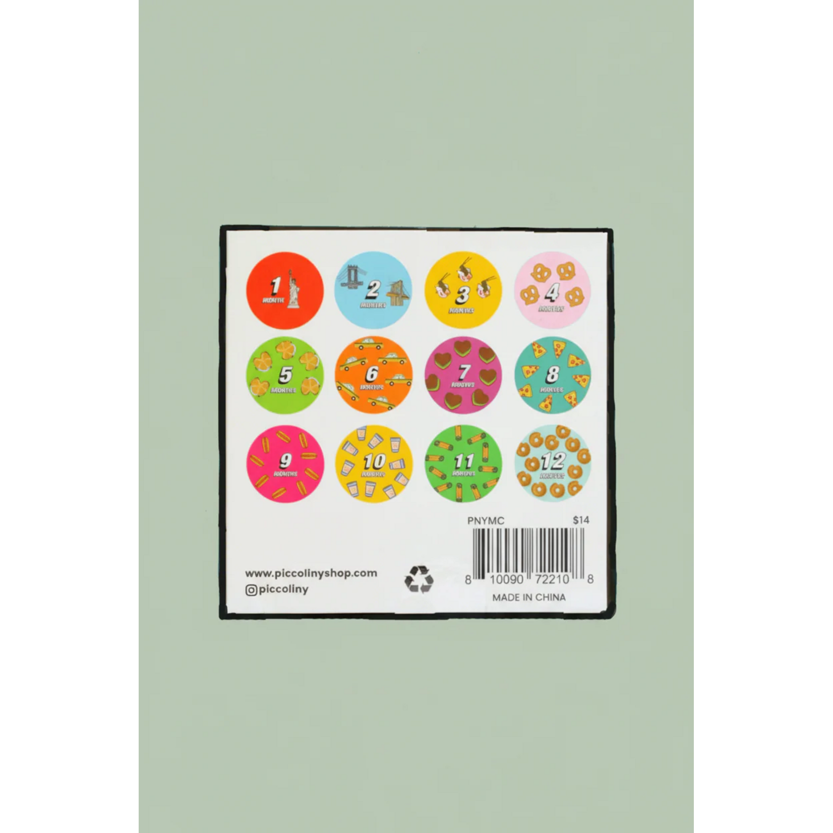 PiccoliNY NY Baby Milestone Cards