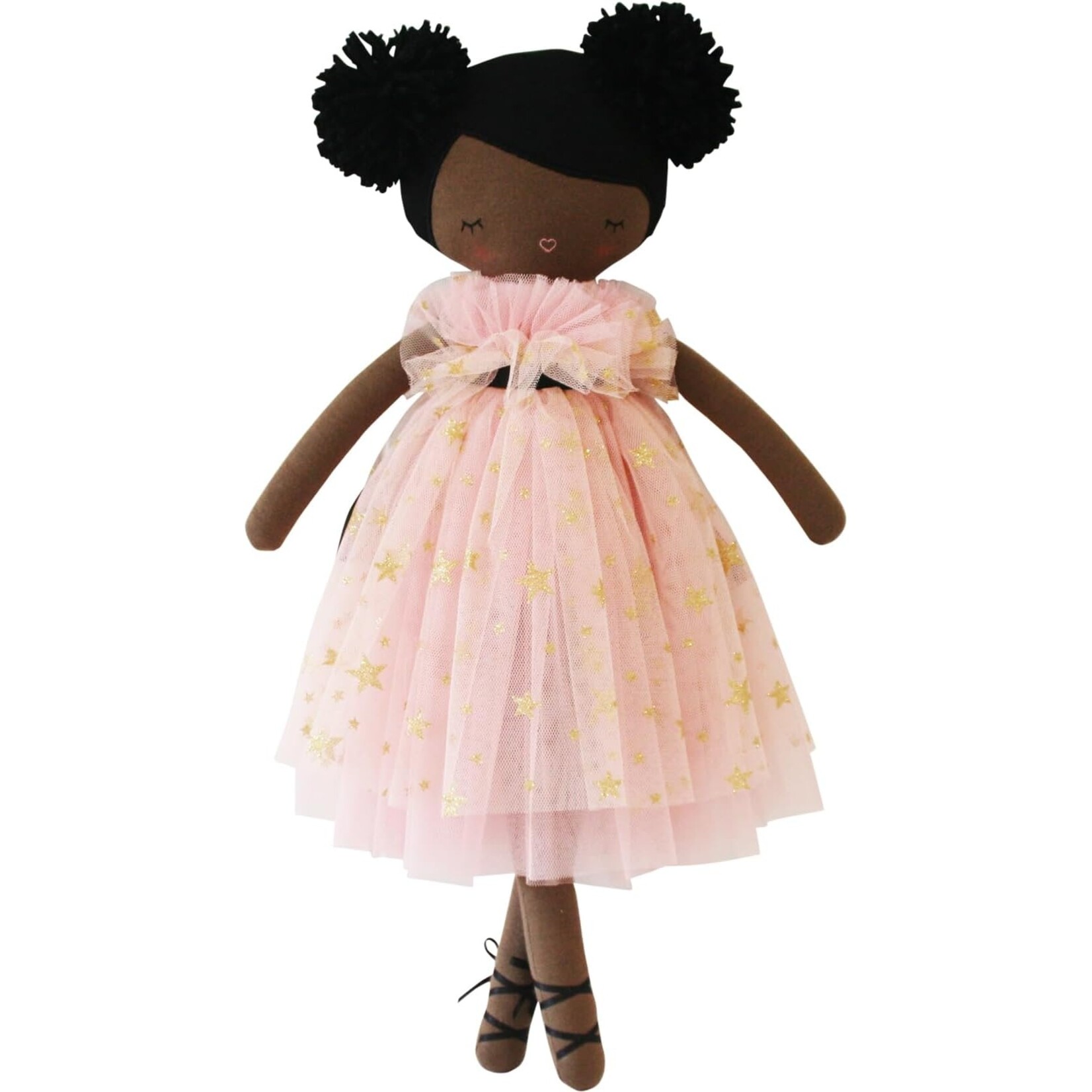 ALIMROSE Halle Ballerina Doll (Darker Brown & Ebony)