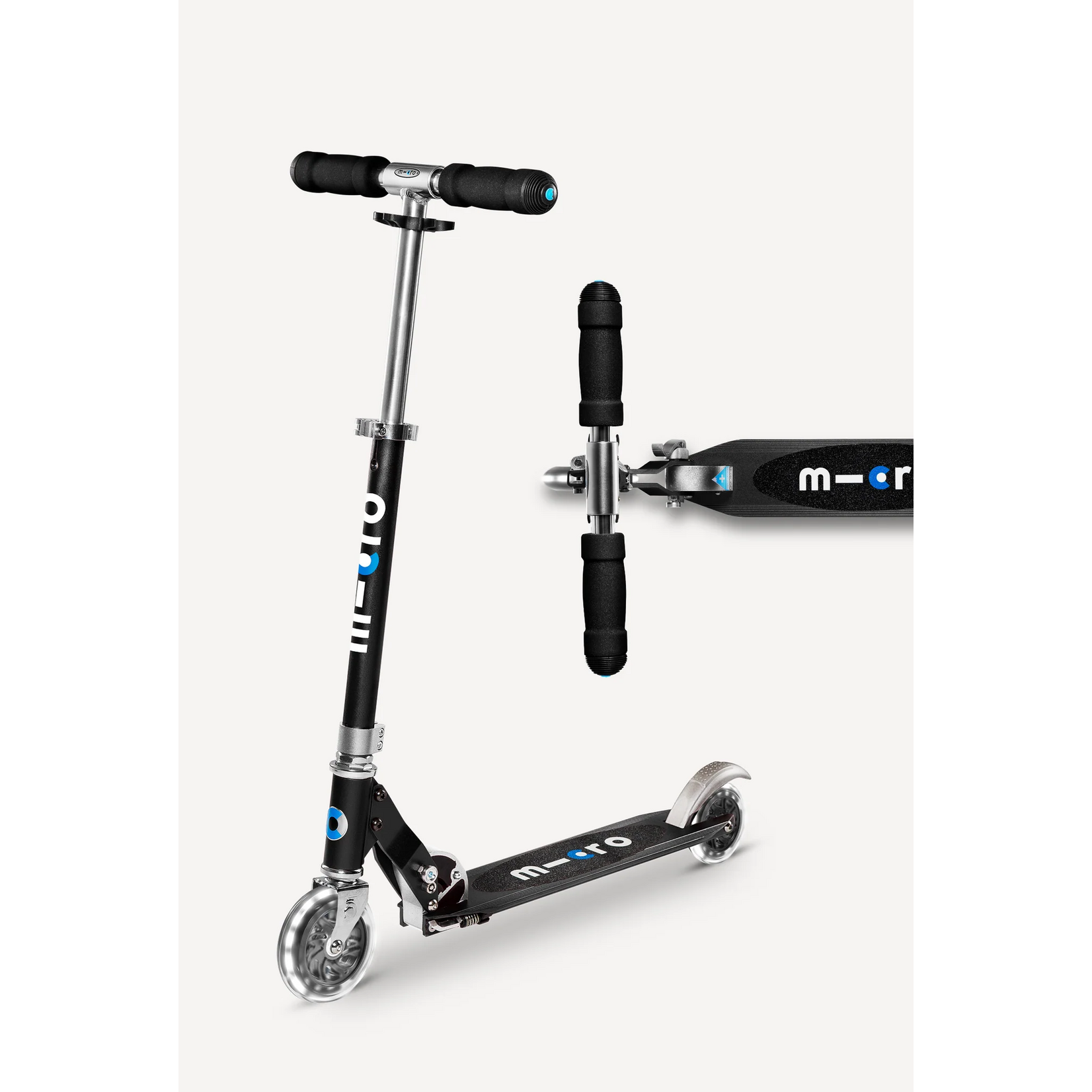 Micro Kickboard Micro Sprite LED Scooter- Black