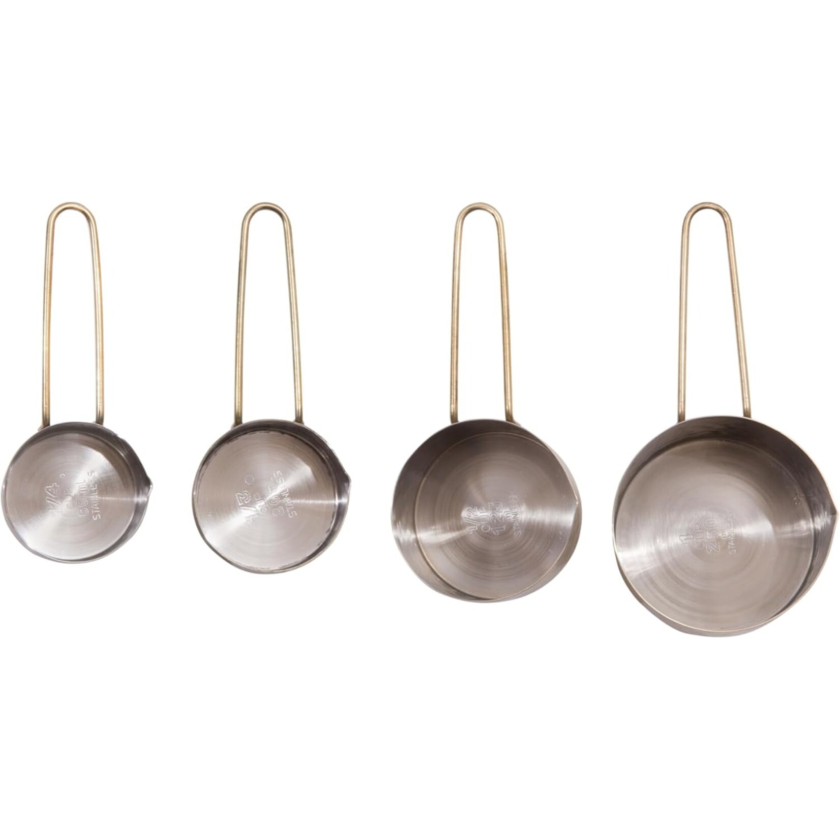 Hammered Stainless Steel Measuring Cups