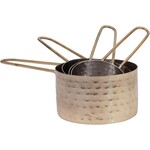 Hammered Stainless Steel Measuring Cups