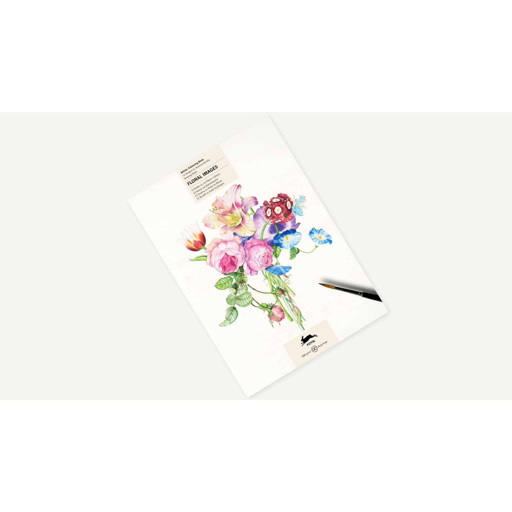 Pepin Press Floral Images Artists' Colouring Book